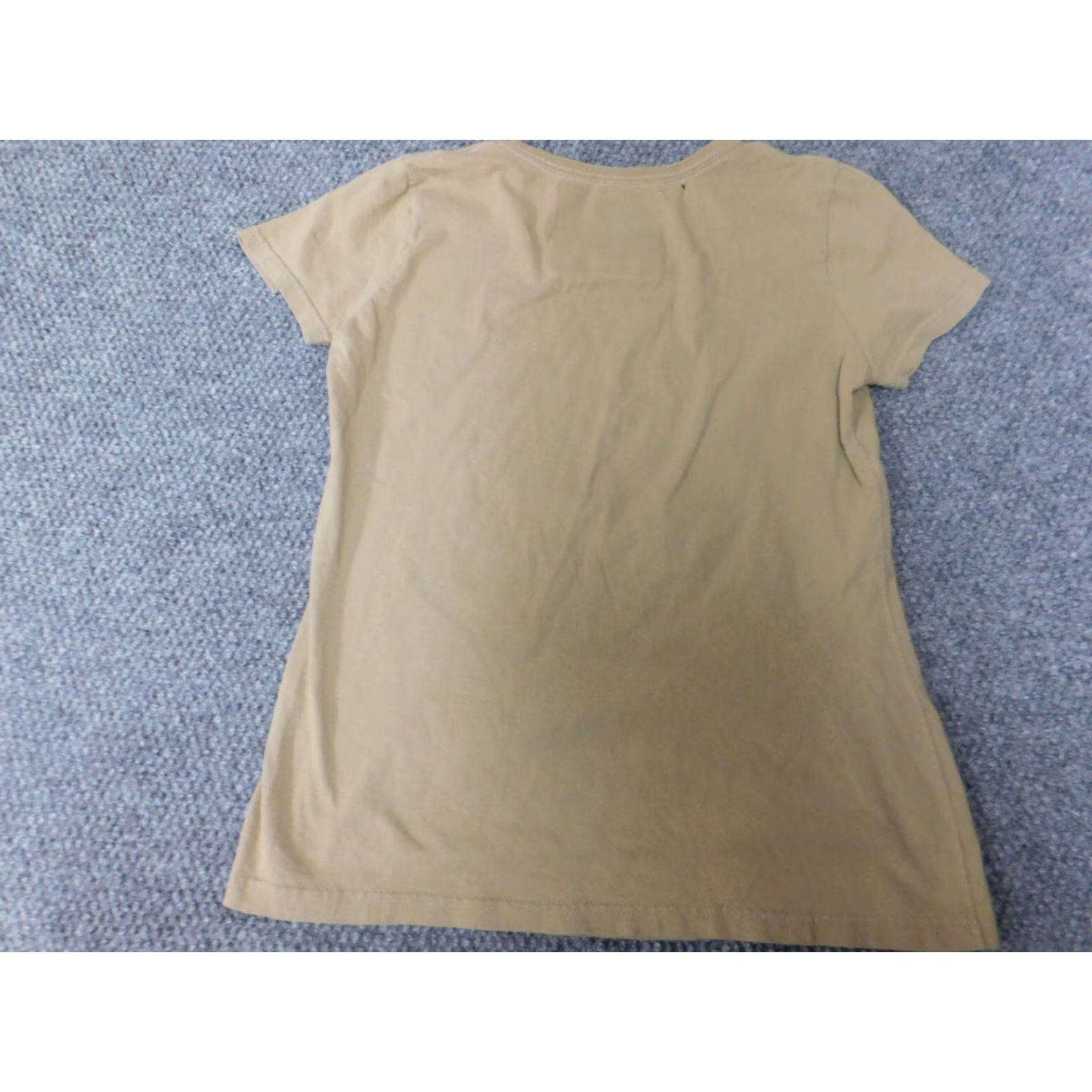 Vintage Clueless Womens Shirt S Beige Short Sleeve Round Neck Pullover Cotton Polyester T-Shirt Casual Vintage? No Size S / US 4 / IT 40 - 7 Thumbnail