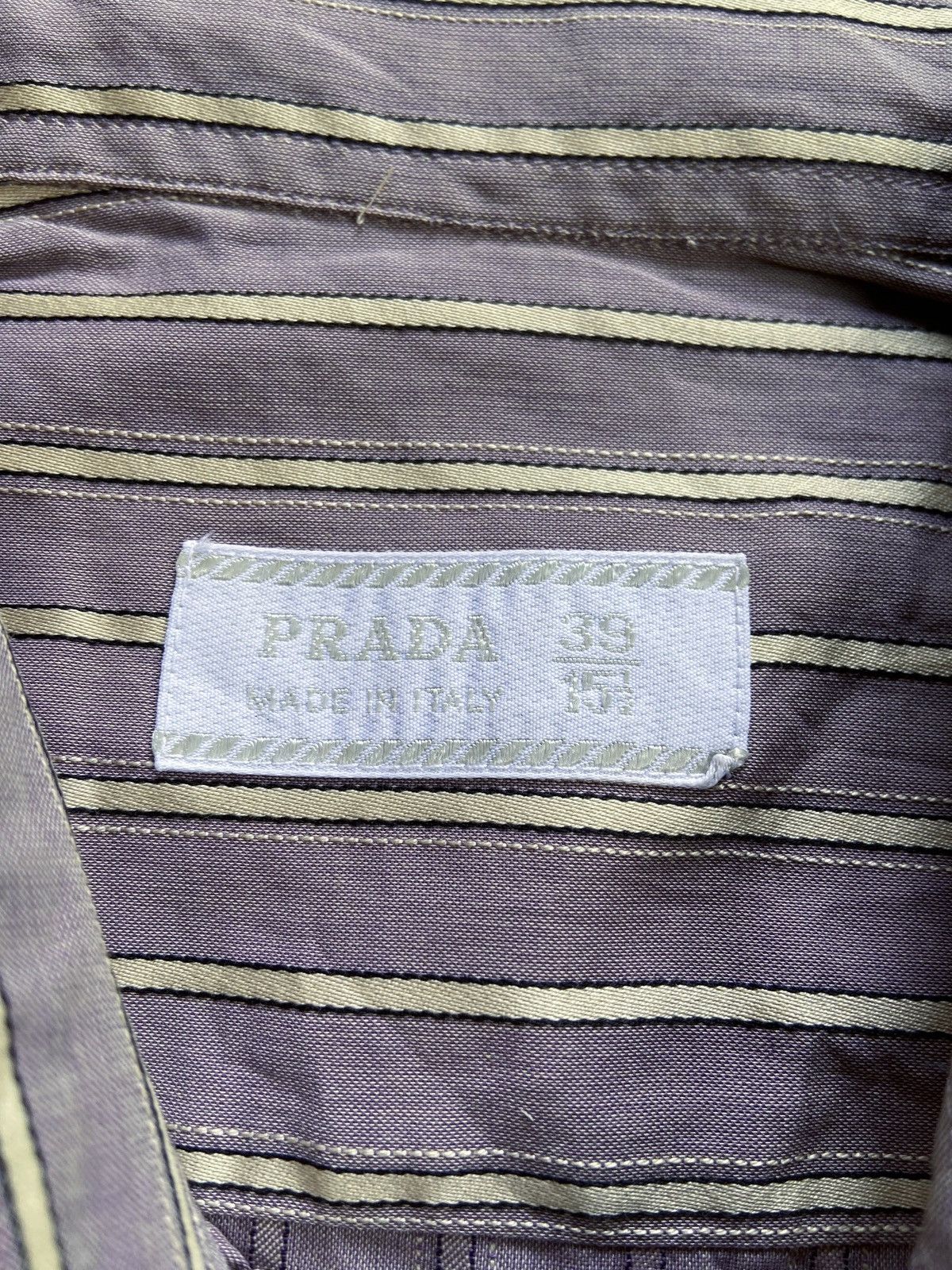 Prada PRADA VINTAGE STRIPED CASUAL BUTTON DOWN SHIRT Size US XL / EU 56 / 4 - 6 Thumbnail