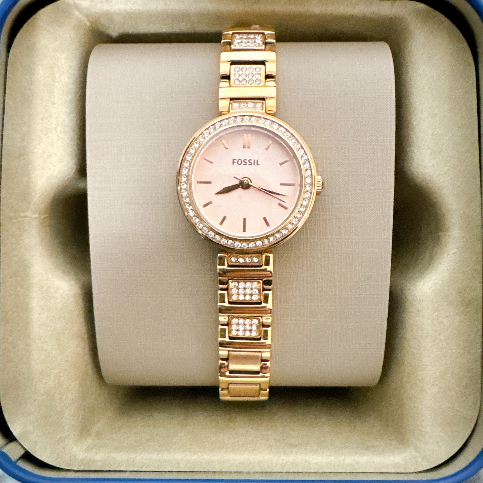 Fossil Fossil BQ3517 Karli Three-Hand Rose Stainless Steel Watch Size ONE SIZE - 2 Thumbnail