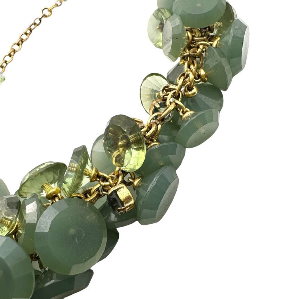 J.Crew J. CREW Designer Green Lucite Chunky Seafoam Acrylic Bead St Size ONE SIZE - 4 Thumbnail