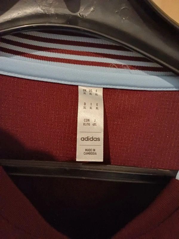 Adidas Adidas Aston Villa 2024/25 home shirt Size US XL / EU 56 / 4 - 13 Thumbnail