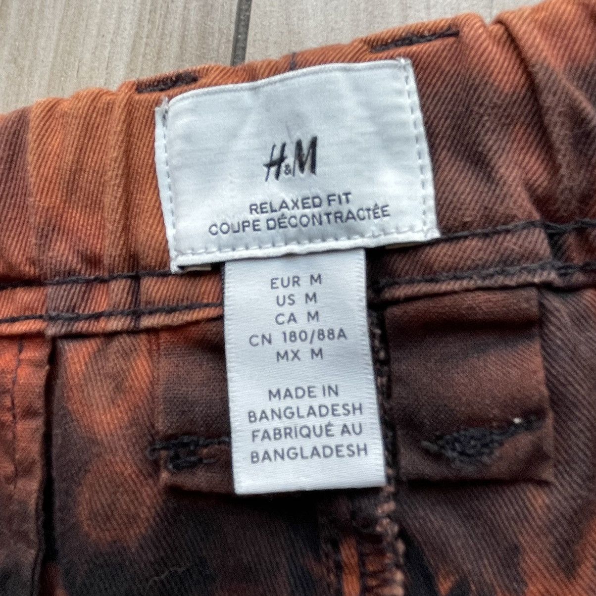Designer × H&M Baggy jeans Black+Orange Combination color pants Size US 34 / EU 50 - 7 Thumbnail