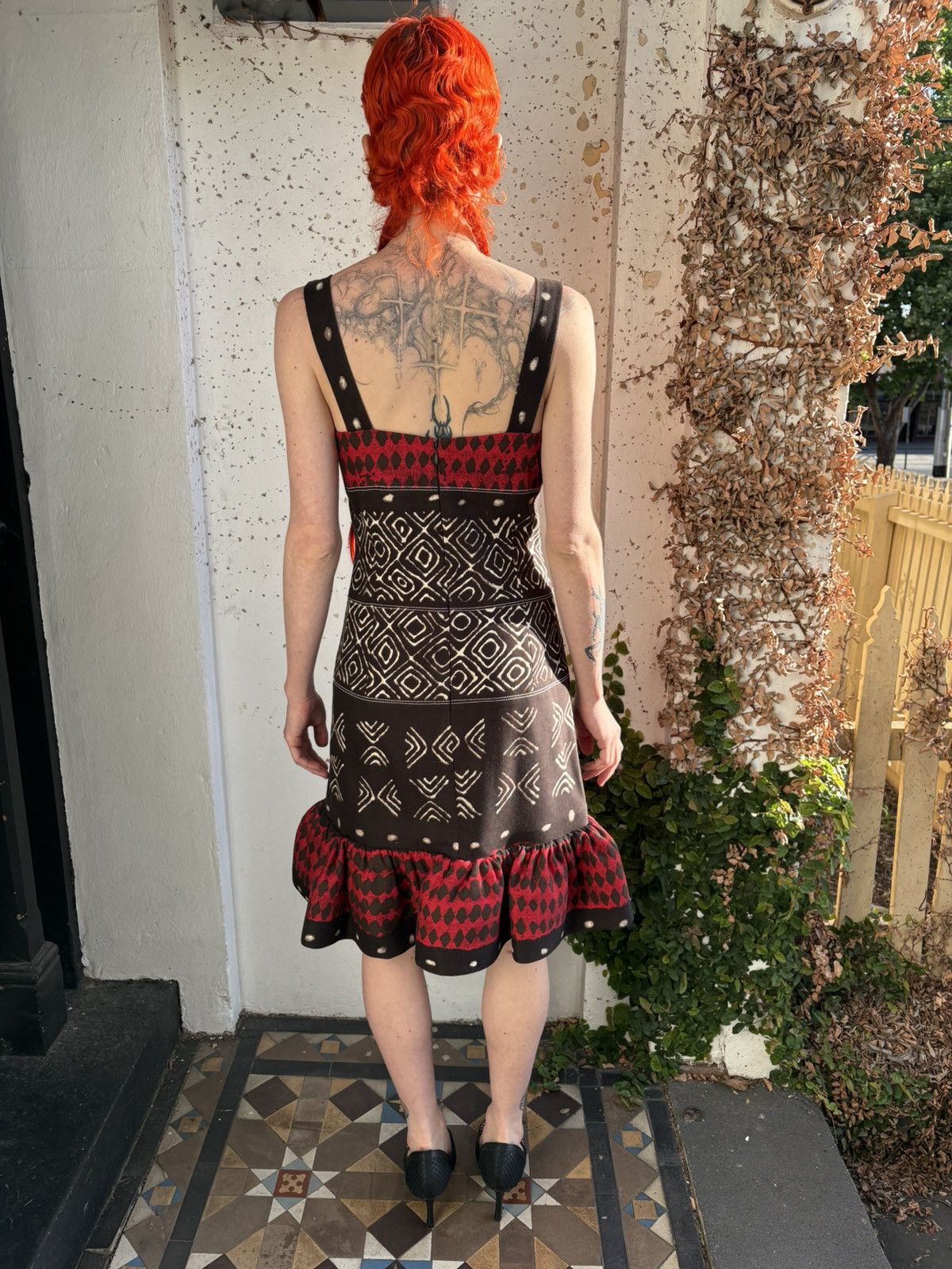 Oscar De La Renta Oscar de la Renta Tribal Print Dress Size XS / US 0-2 / IT 36-38 - 3 Thumbnail