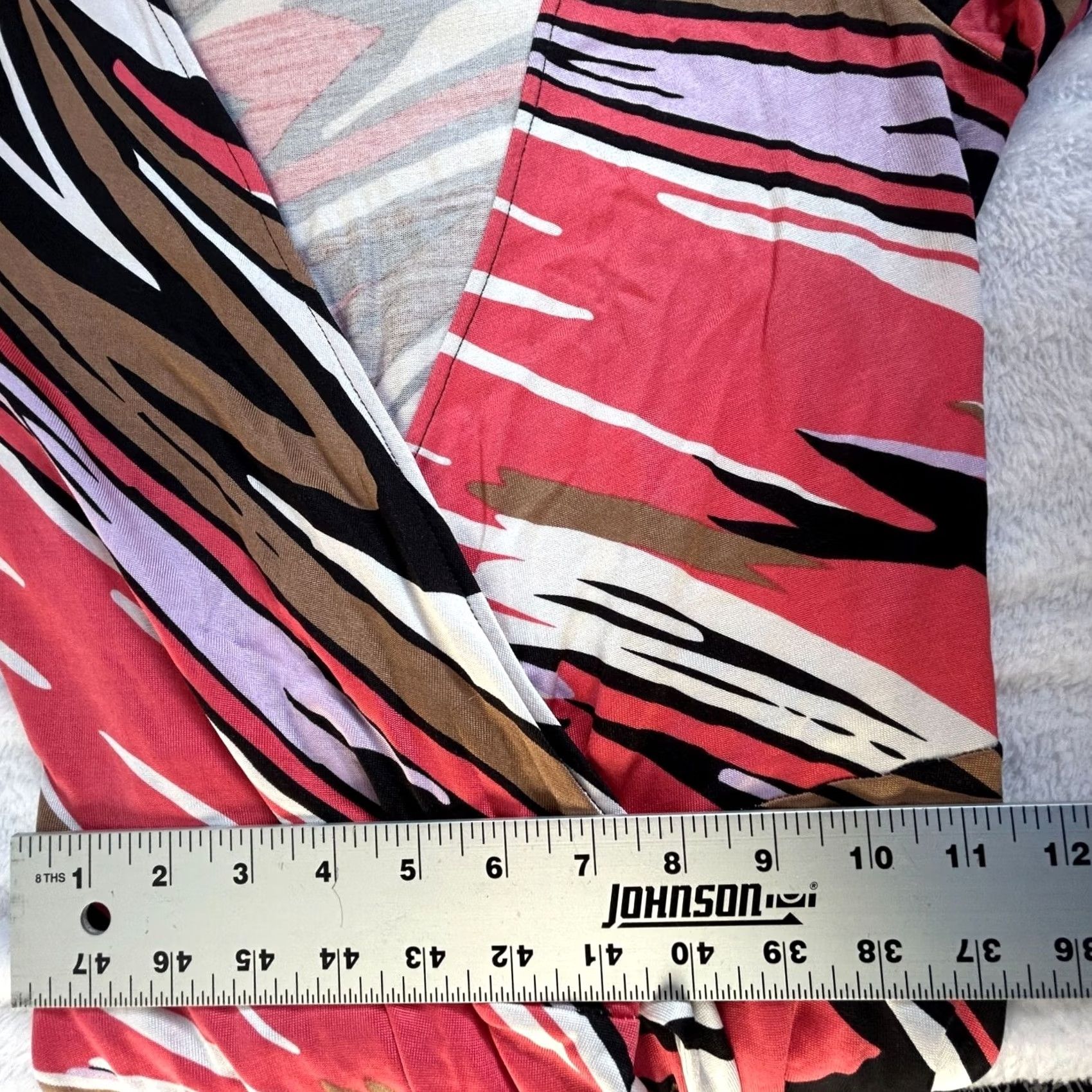 Diane von Furstenberg Diane von Furstenberg Womens Silk Multicolor Abstract Print Wrap Dress Size 4 Size S / US 4 / IT 40 - 7 Thumbnail