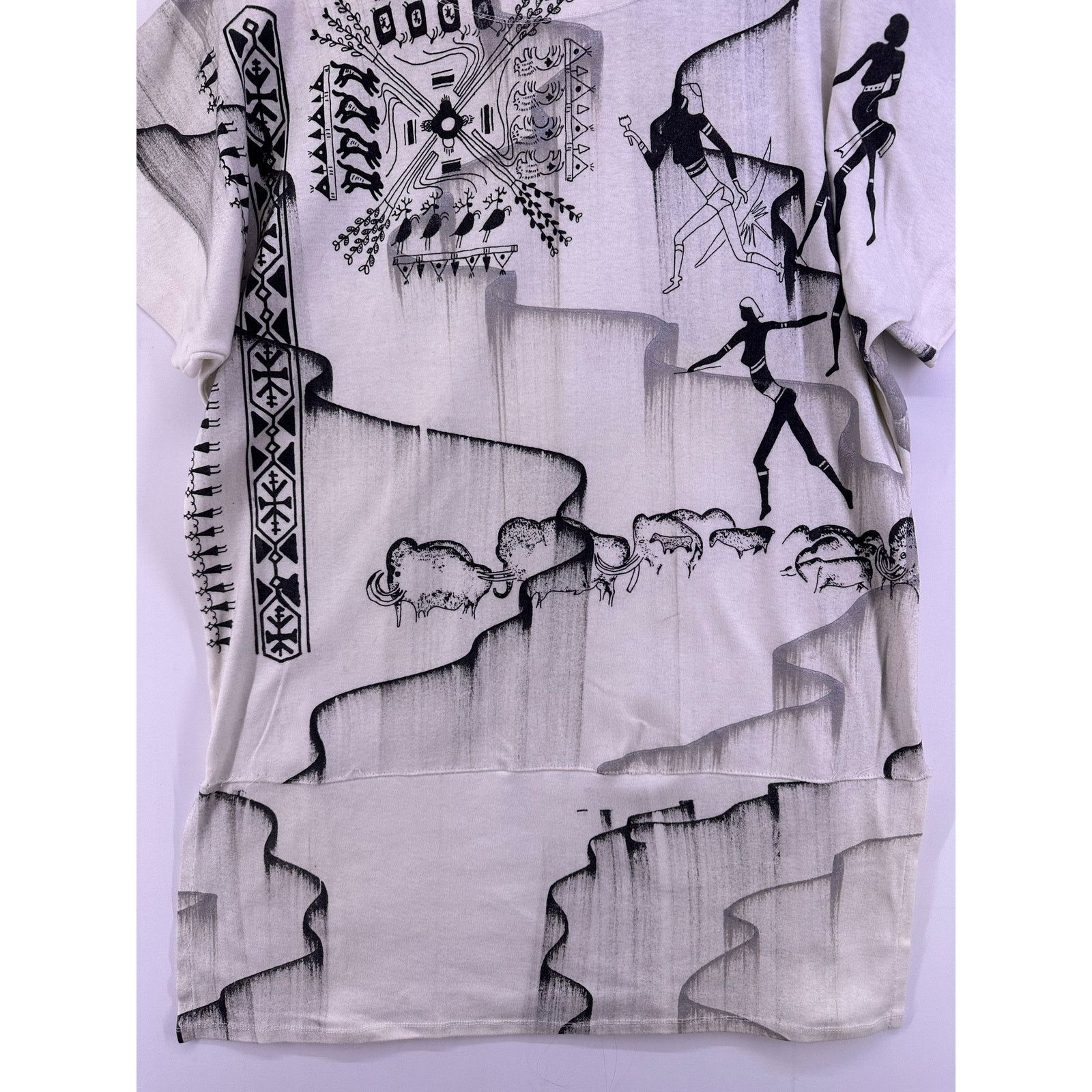 & Other Stories Vintage Tribal Native Pattern Design Tshirt Size L/XL Size XL / US 12-14 / IT 48-50 - 2 Thumbnail