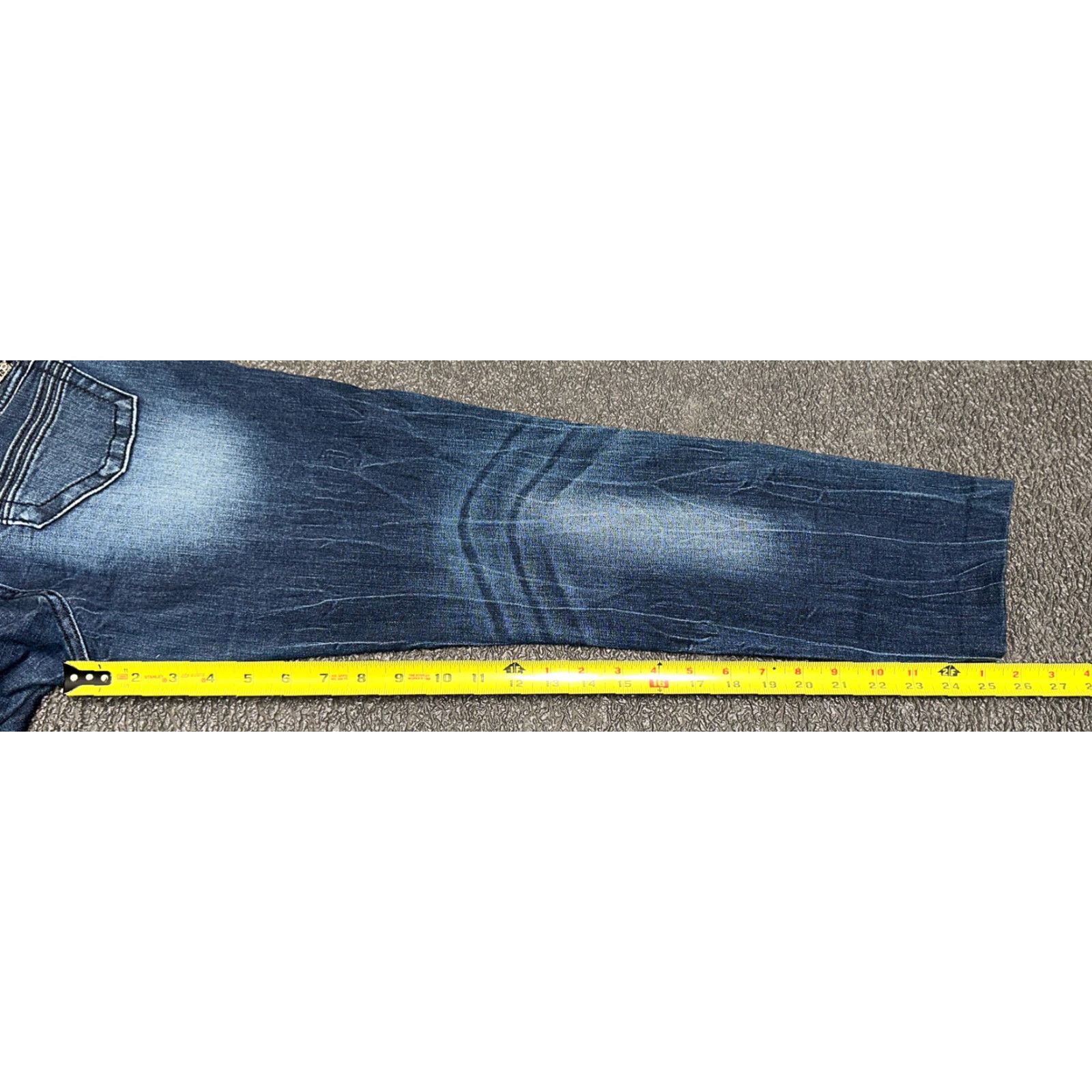 Miss Me Miss Me Womens Blue Signature Skinny Denim Jeans Size 29 X 25.5 Jeans Women Blue Skinny 29 25.5 Signature Size 29" - 7 Thumbnail