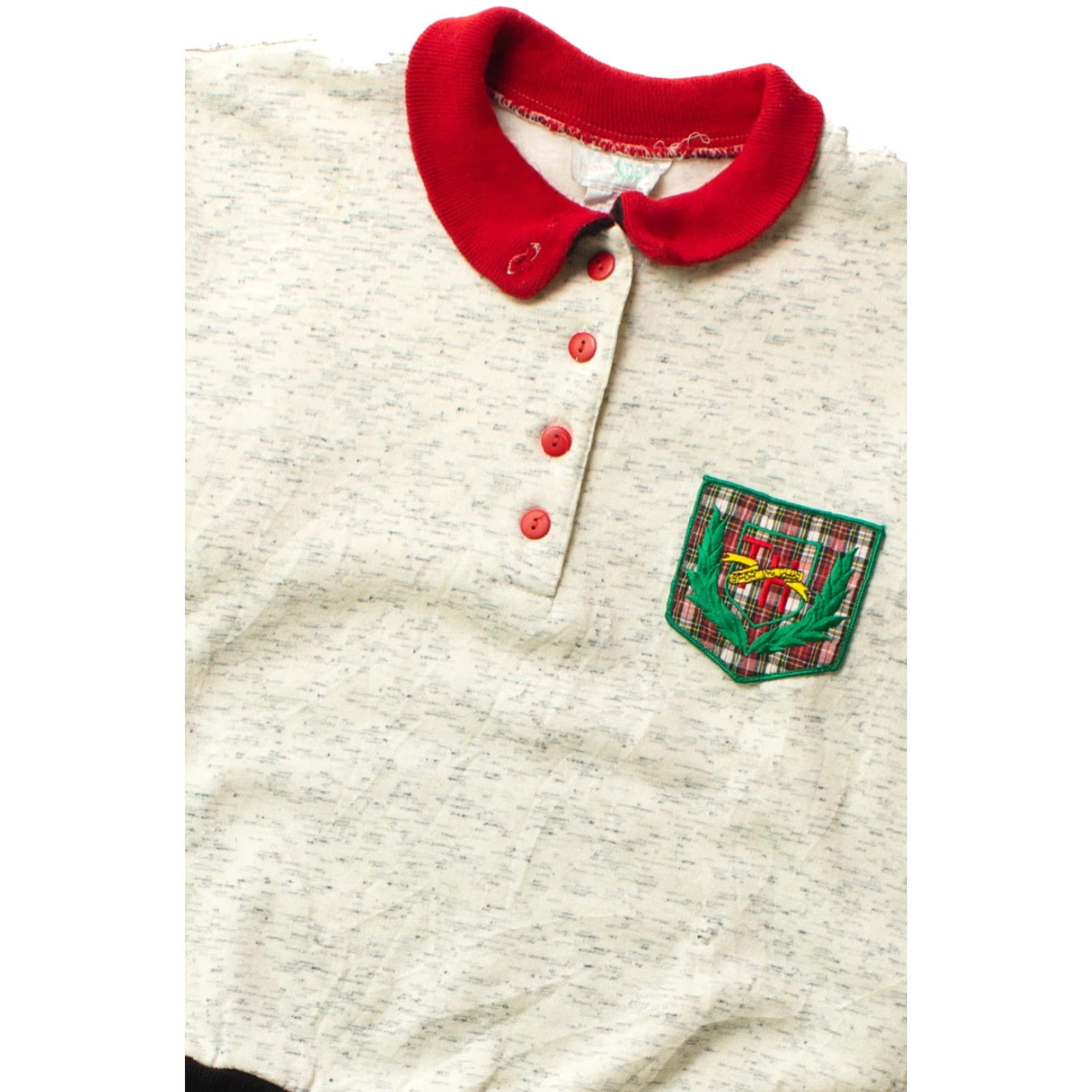 Noah VINTAGE Mister Noah Sporting Club Sweatshirt Medium Gray Red Collar Unisex Adults Sweatshirt 1980s Mens Womens Boys Girls Size US M / EU 48-50 / 2 - 2 Thumbnail