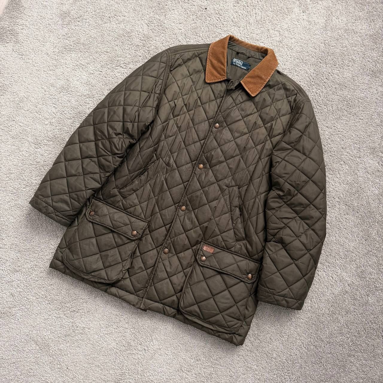 Polo Ralph Lauren Ralph Lauren Quilted Khaki Vintage Jacket Size US L / EU 52-54 / 3 - 1 Thumbnail