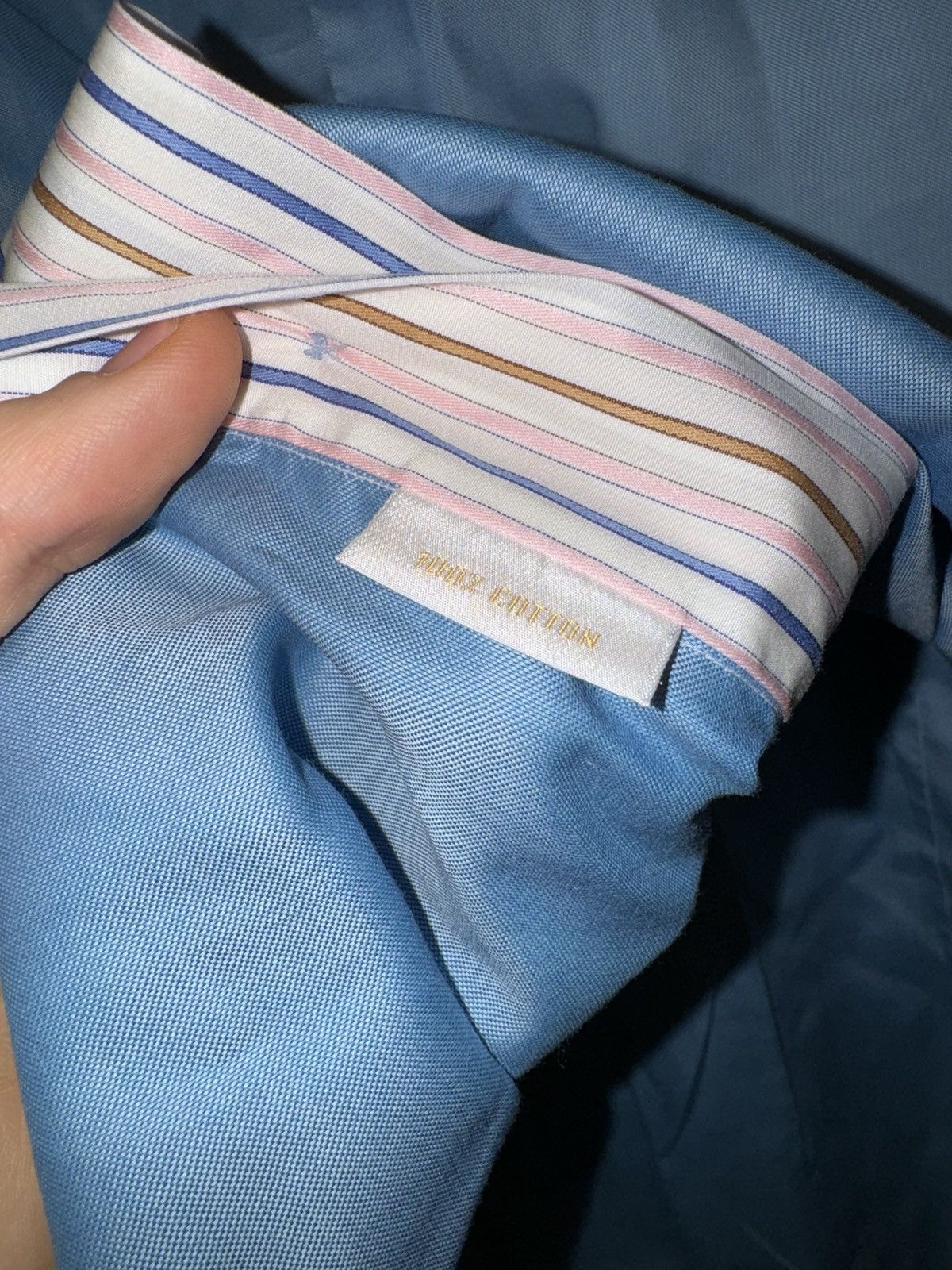 Brioni Brioni shirt button up blue luxury Size US M / EU 48-50 / 2 - 6 Thumbnail