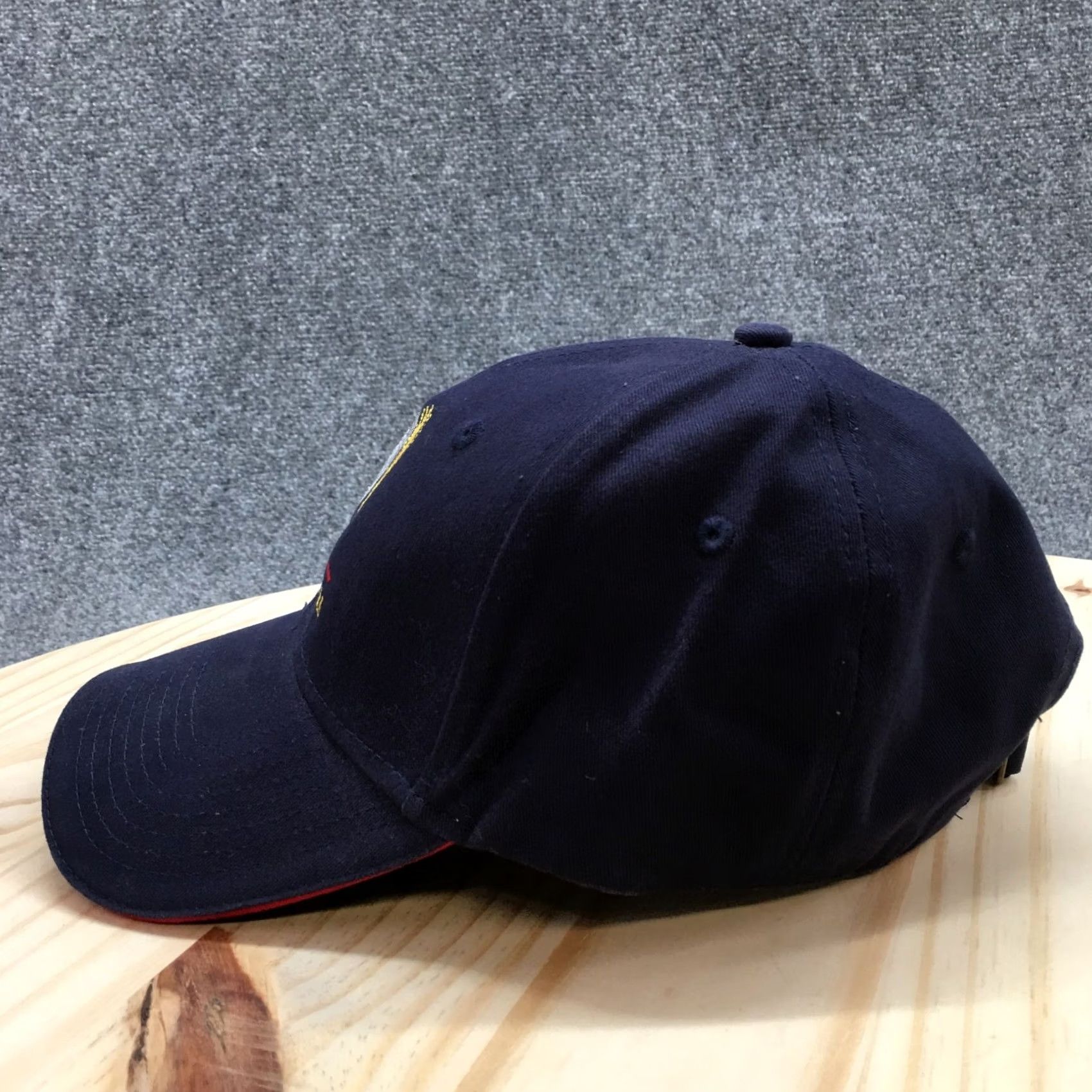 Logo 7 Cap America Baseball Cap Men Blue OS Curved Brim Embroidered Logo Grain Millers Size ONE SIZE - 6 Thumbnail