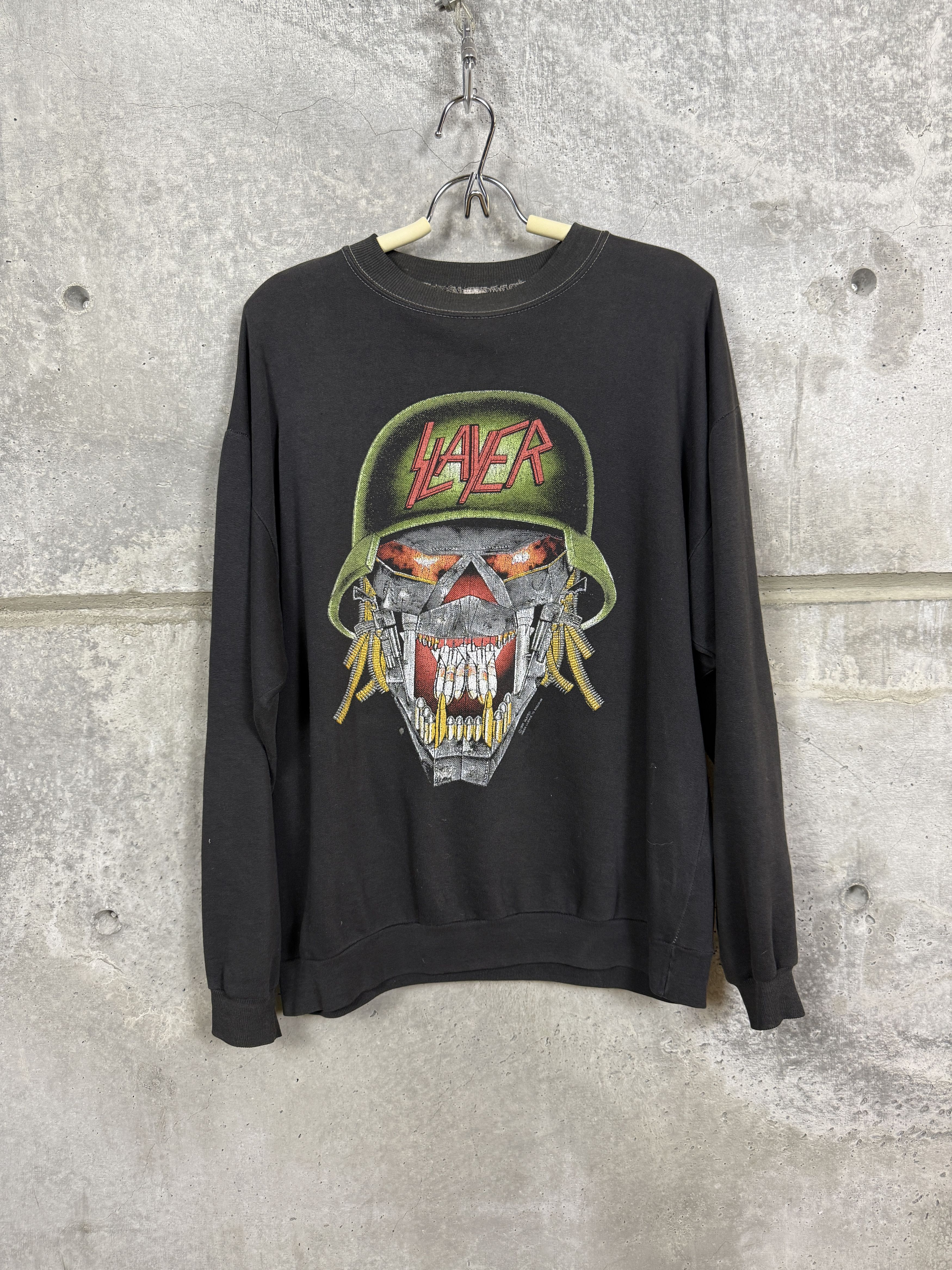 Slayer Vintage Slayer Clash of the Titans Tour 1991 Long Sleeve Tee Size US XL / EU 56 / 4 - 1 Thumbnail