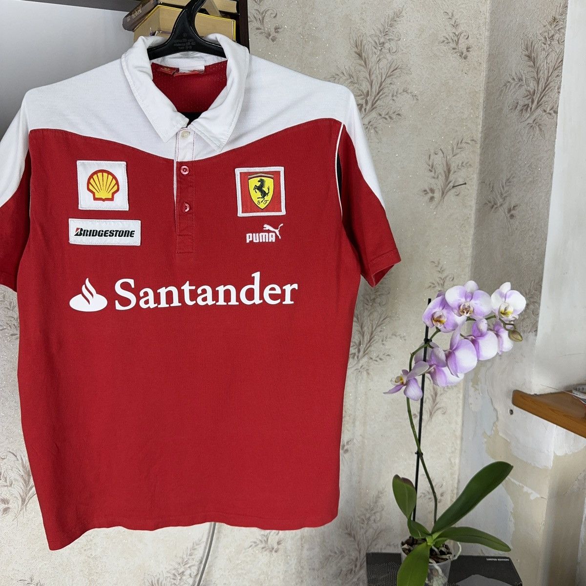 Ferrari × Puma Vintage Puma Ferrari Scuderia T Shirt Santander Formula 1 Size US L / EU 52-54 / 3 - 4 Thumbnail