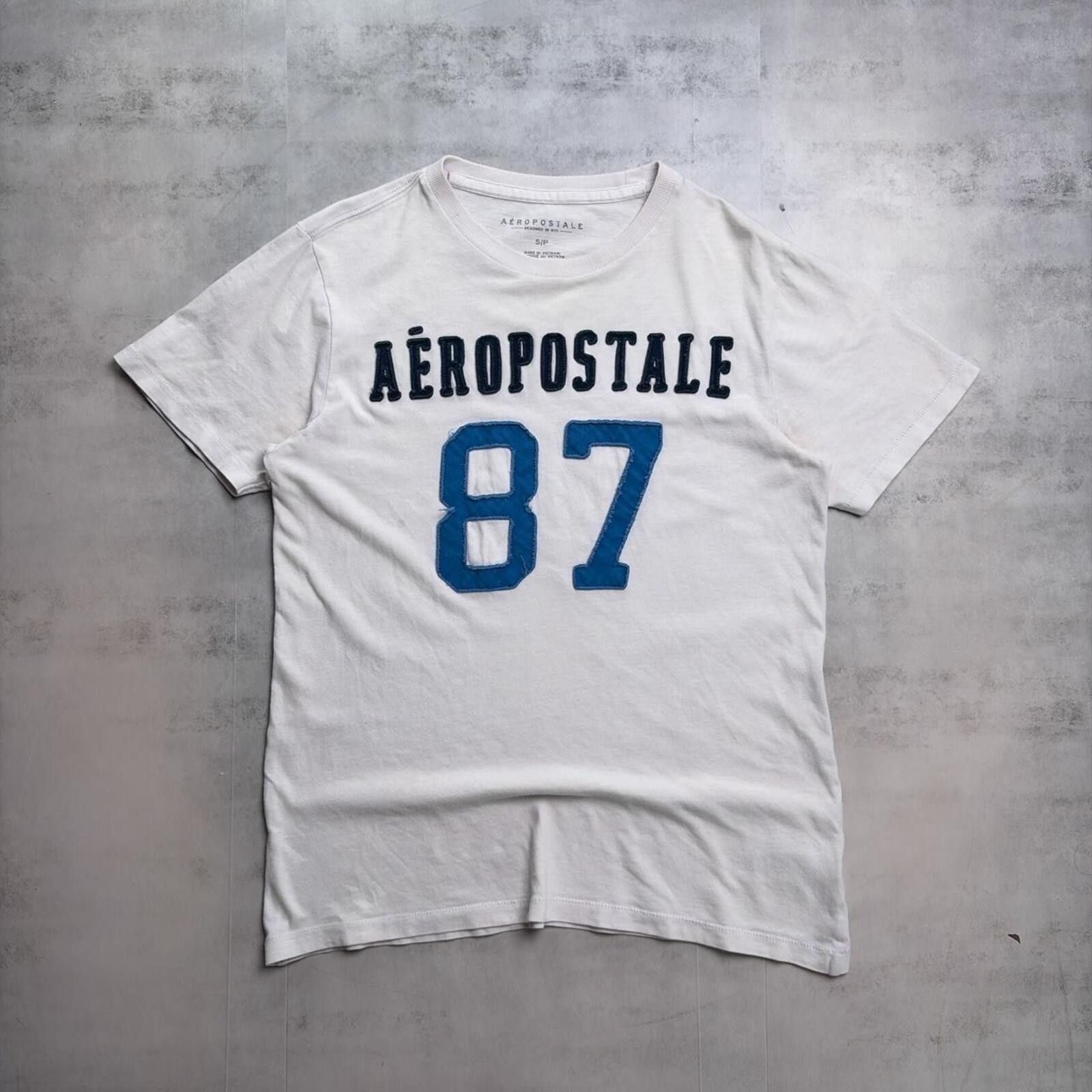 Aeropostale Y2K White Aeropostale Grunge Skater Surf T-Shirt Size US S / EU 44-46 / 1 - 1 Thumbnail