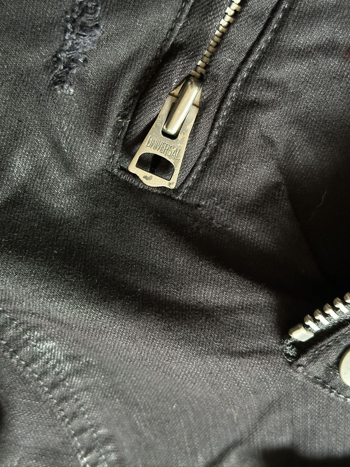 GOSTAR DE FUGA 2000s FUGA Black Distressed Waxed Jacket Size US S / EU 44-46 / 1 - 6 Thumbnail