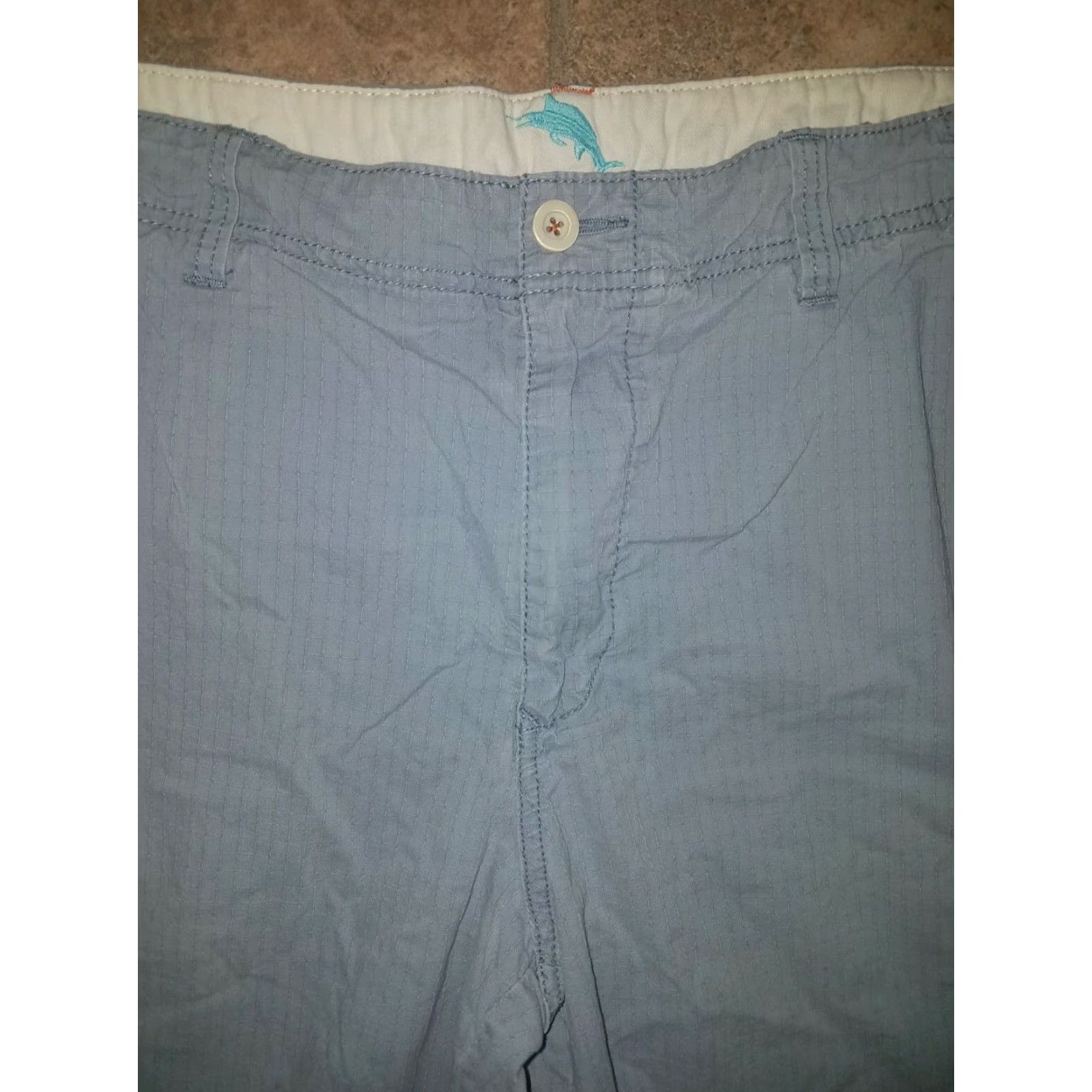 Tommy Bahama Tommy Bahama Cargo Shorts Mens Size 38 Cotton Blend Blueish Gray Cargo Mens 38 Cotton Blend Tommy Bahama Grey Cotton Blend Cargo Shorts Size US 38 / EU 54 - 2 Thumbnail