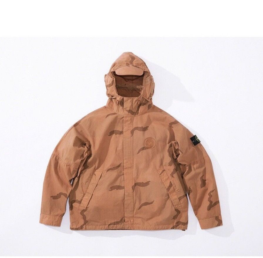 Supreme × Stone Island / Riot Mask Camo Supreme Stone Island Riot Mask Camo Jacket Coral Camo