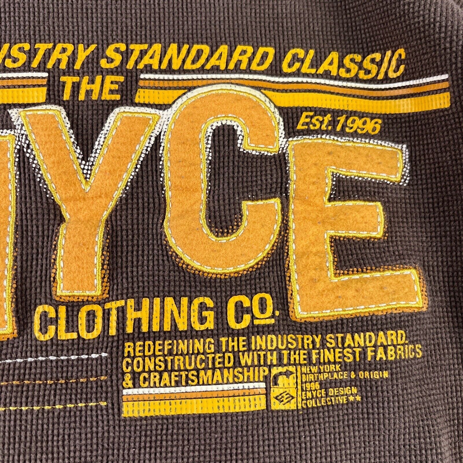 Enyce Y2K Enyce Waffle Thermal Long Sleeve Shirt 3XL Grunge Skater Size US XXL / EU 58 / 5 - 8 Thumbnail