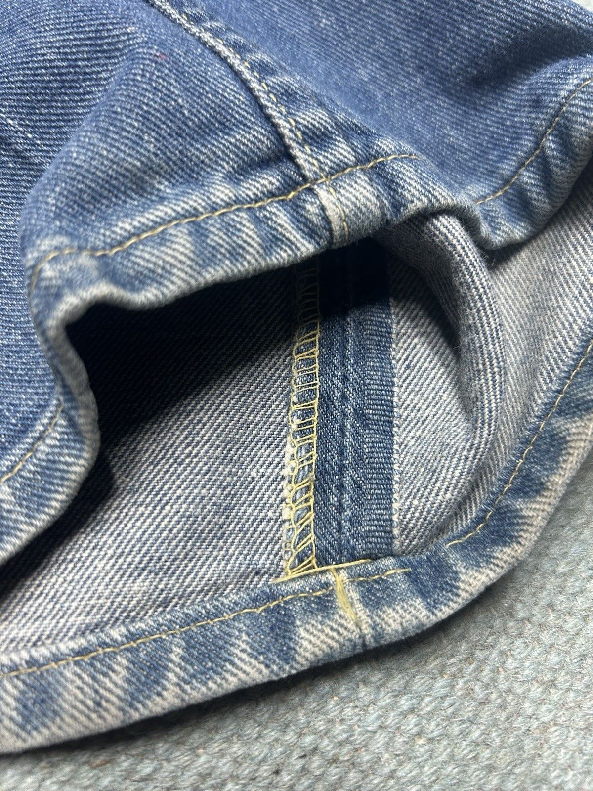 Vintage Vtg 1960s Lee riders jeans faded half selvedge jerky 44x29 Size US 44 / EU 60 - 7 Thumbnail