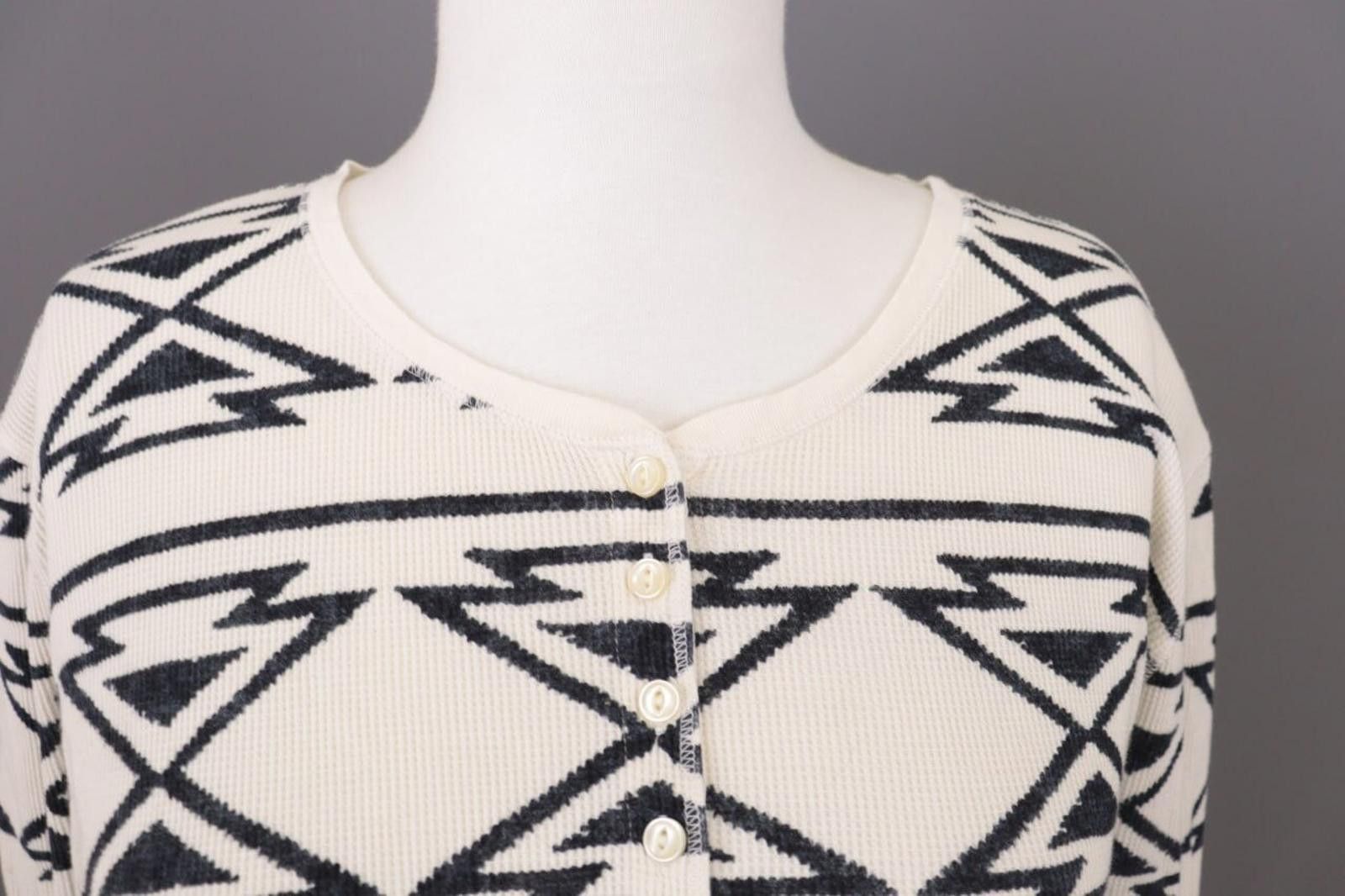 Lauren Ralph Lauren Lauren Ralph Lauren Beige Geometric Sweater Size XXL Size XXL / US 16-18 / IT 52-54 - 2 Thumbnail