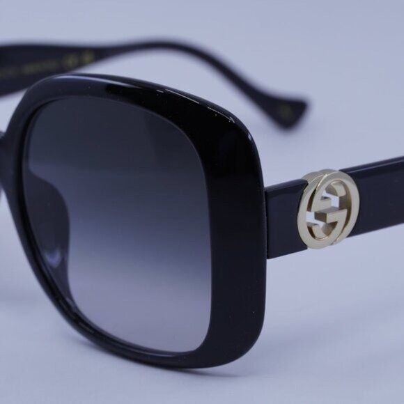 Gucci Gucci GG1029SA 001 Sunglasses Black Square Frame, Grey Size ONE SIZE - 10 Thumbnail