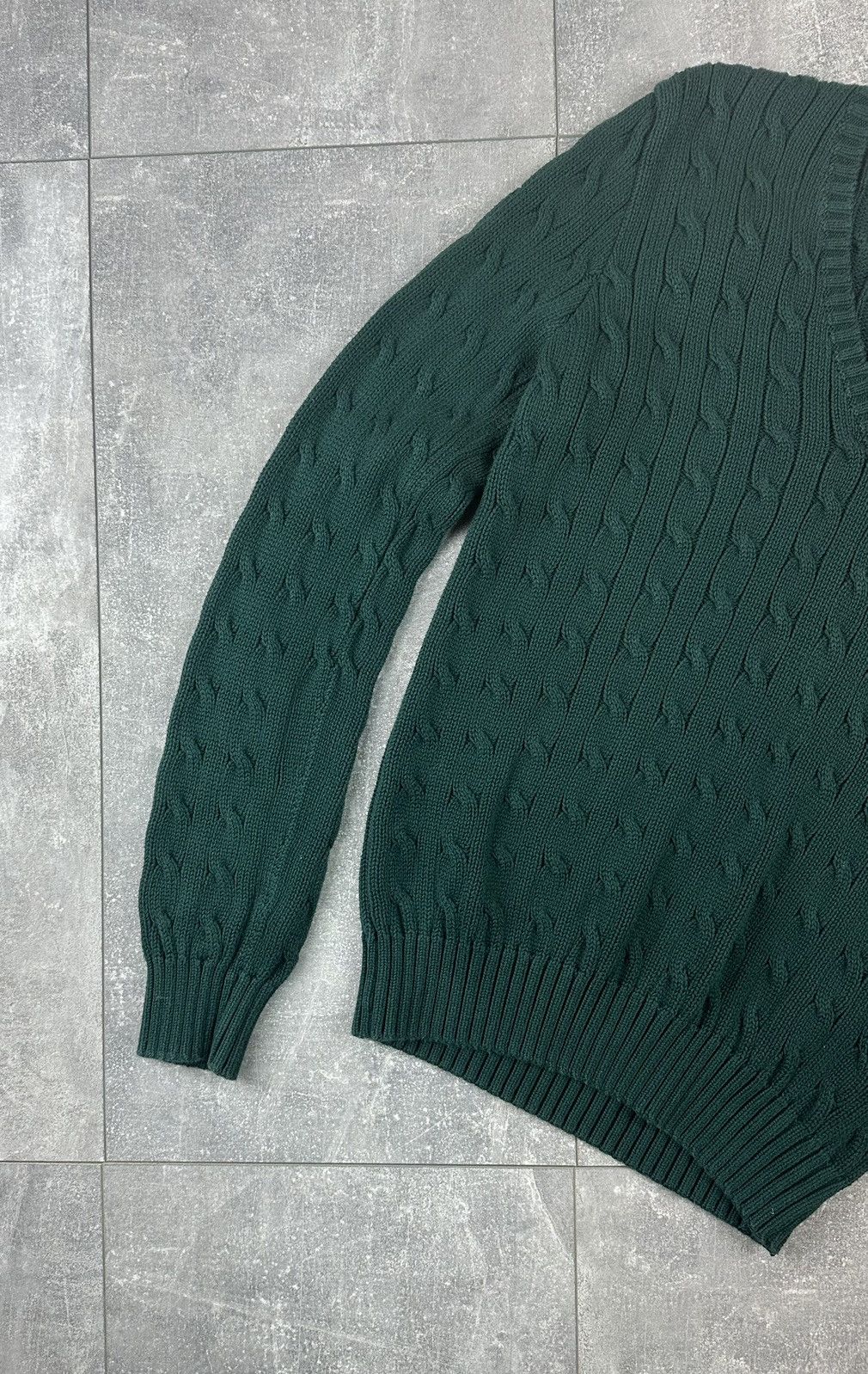 Polo Ralph Lauren Women’s Polo Ralph Lauren Sport V-Neck Cable-Knit Sweater Size L / US 10 / IT 46 - 6 Thumbnail