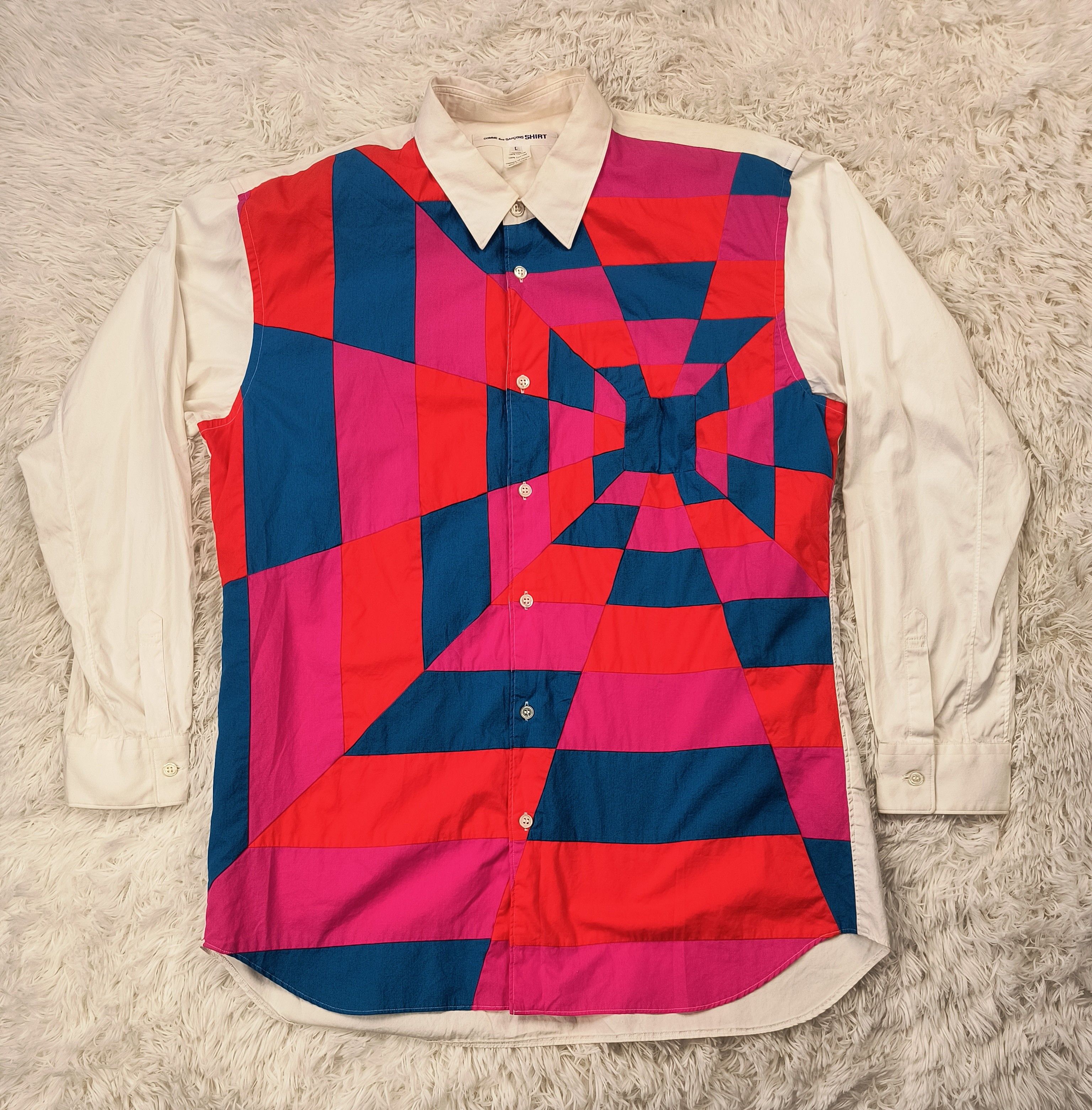 Comme des Garcons Comme des Garcons geometry button up LS shirt Size US L / EU 52-54 / 3 - 1 Thumbnail