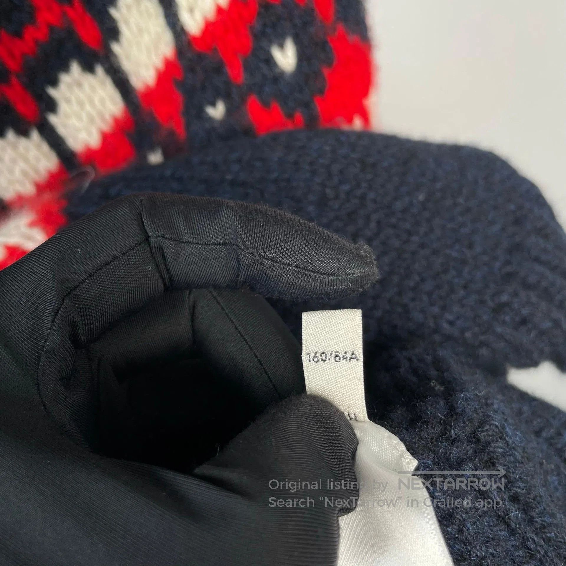 Celine Celine Dark Blue Fair Isle High Neck Sweater. Size S / US 4 / IT 40 - 8 Thumbnail