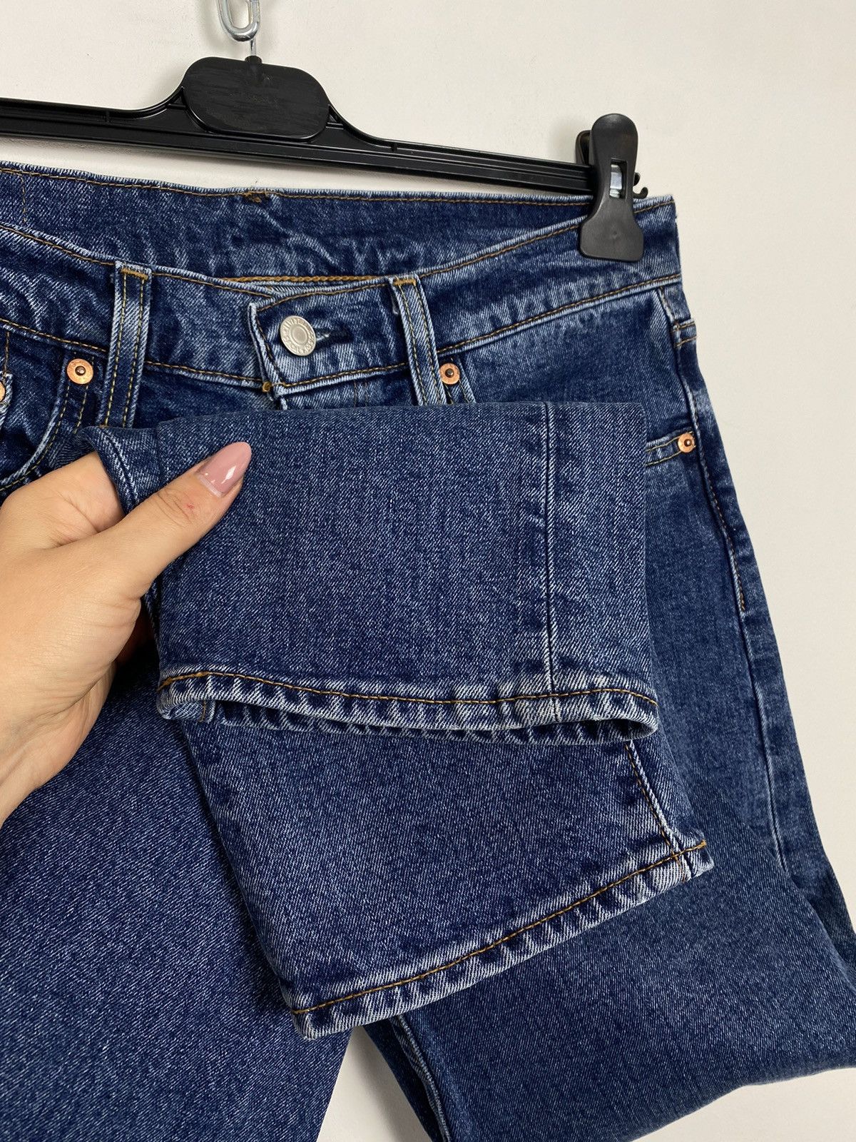 Levi's Levi’s Premium 502 W31 L30 Big E Denim Jeans Blue Size US 31 - 7 Thumbnail