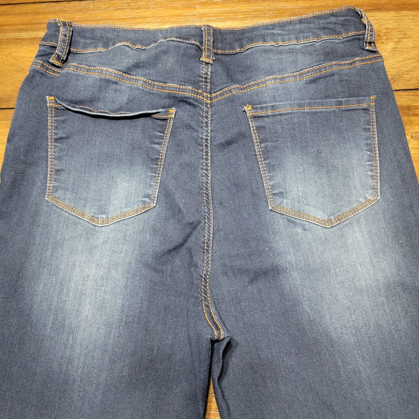 Other S.O.N.G. Fit n Flare Dark Blue Denim Jeans - Size 13/31 Size 30" / US 8 / IT 44 - 6 Thumbnail