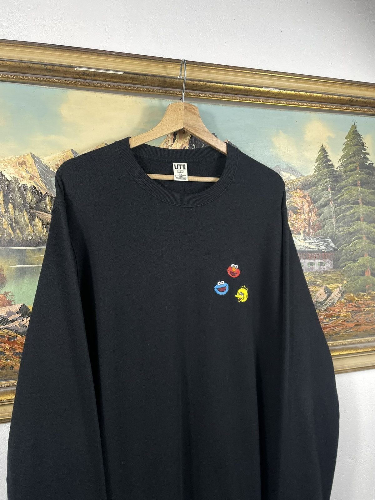 Japanese Brand × Kaws × Uniqlo Kaws x Uniqlo Black Sweatshirt Jumper Sweater Size US M / EU 48-50 / 2 - 5 Thumbnail