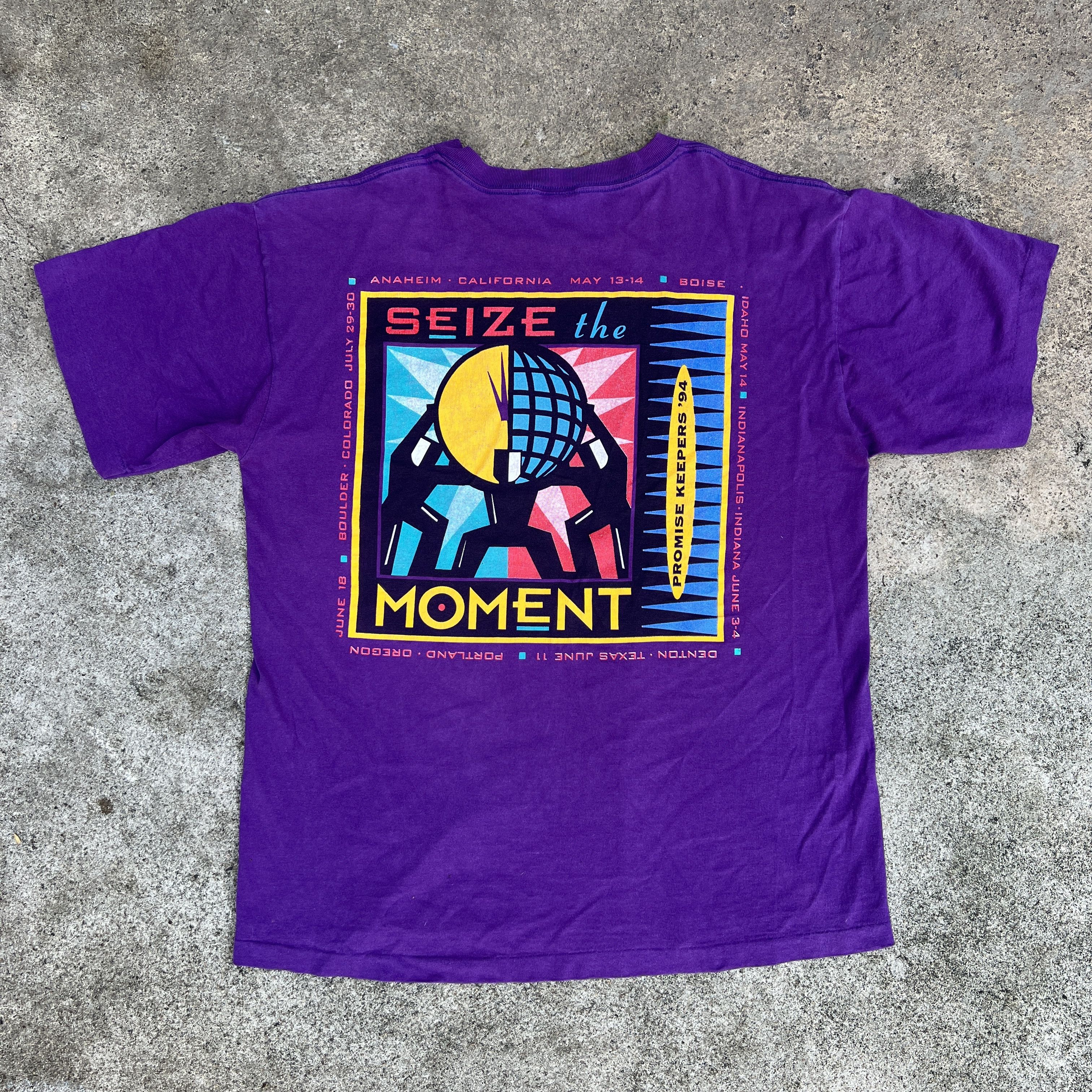 Vintage Vintage 90s Promise Keepers Men Of Integrity Promo Tee Size US XL / EU 56 / 4 - 1 Thumbnail