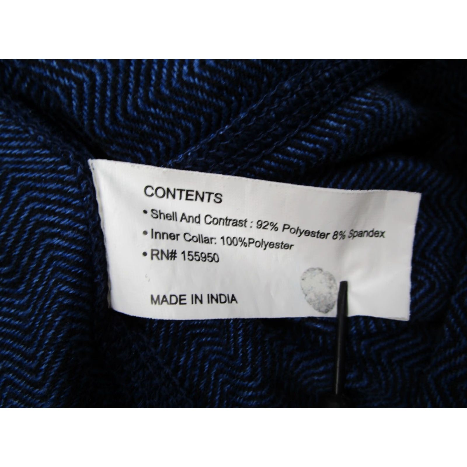 Vintage Greyson Jacket Mens Large Blue 1/4 Zip Herringbone Pullover Wolf Golf FLAW* Size US L / EU 52-54 / 3 - 4 Thumbnail