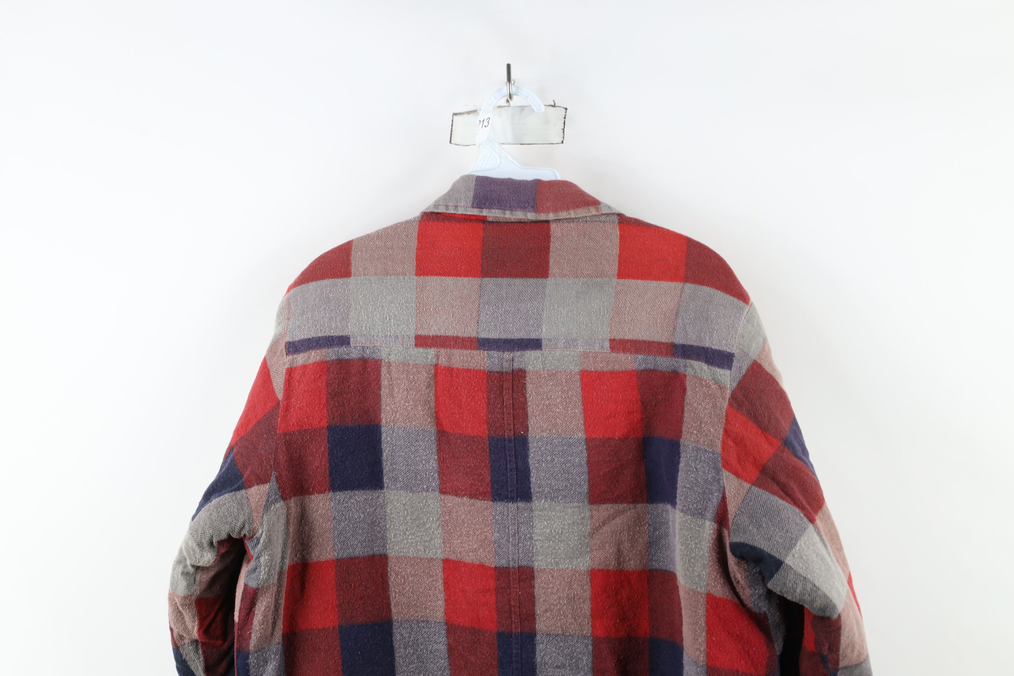 Vintage Vintage 90s Streetwear Quilted Flannel Shirt Jacket Plaid Size US M / EU 48-50 / 2 - 10 Thumbnail
