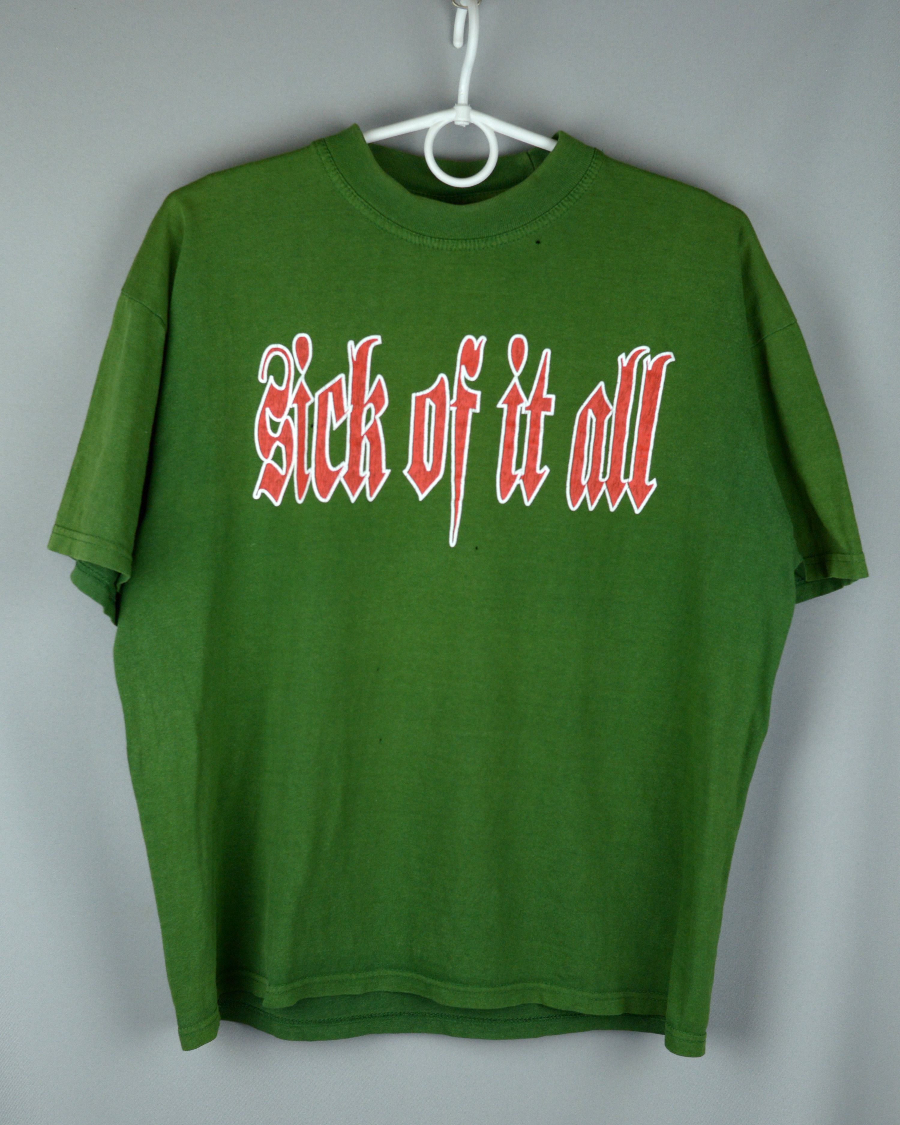 Vintage Vintage Sick Of it All t shirt Size US S / EU 44-46 / 1 - 3 Thumbnail