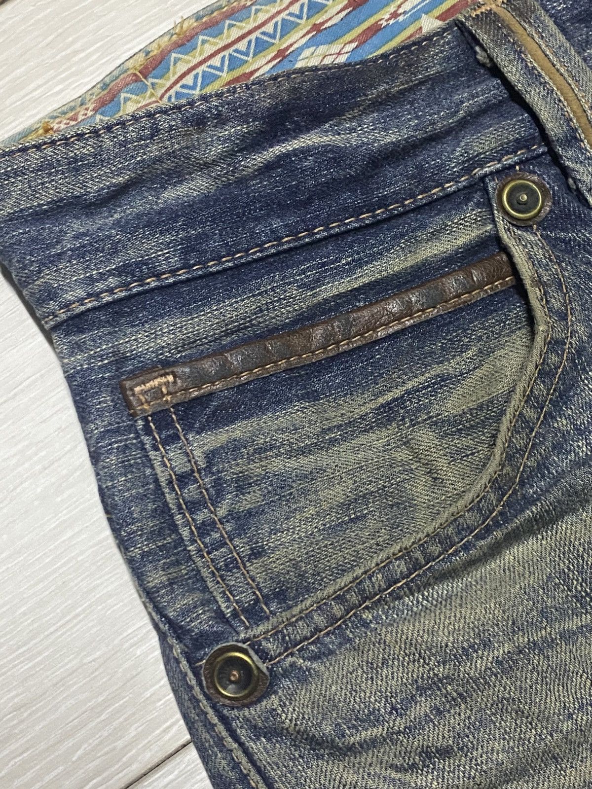 Edwin Vintage Edwin Xv Mud Wash Distressed Baggy Jeans Size US 35 - 11 Thumbnail