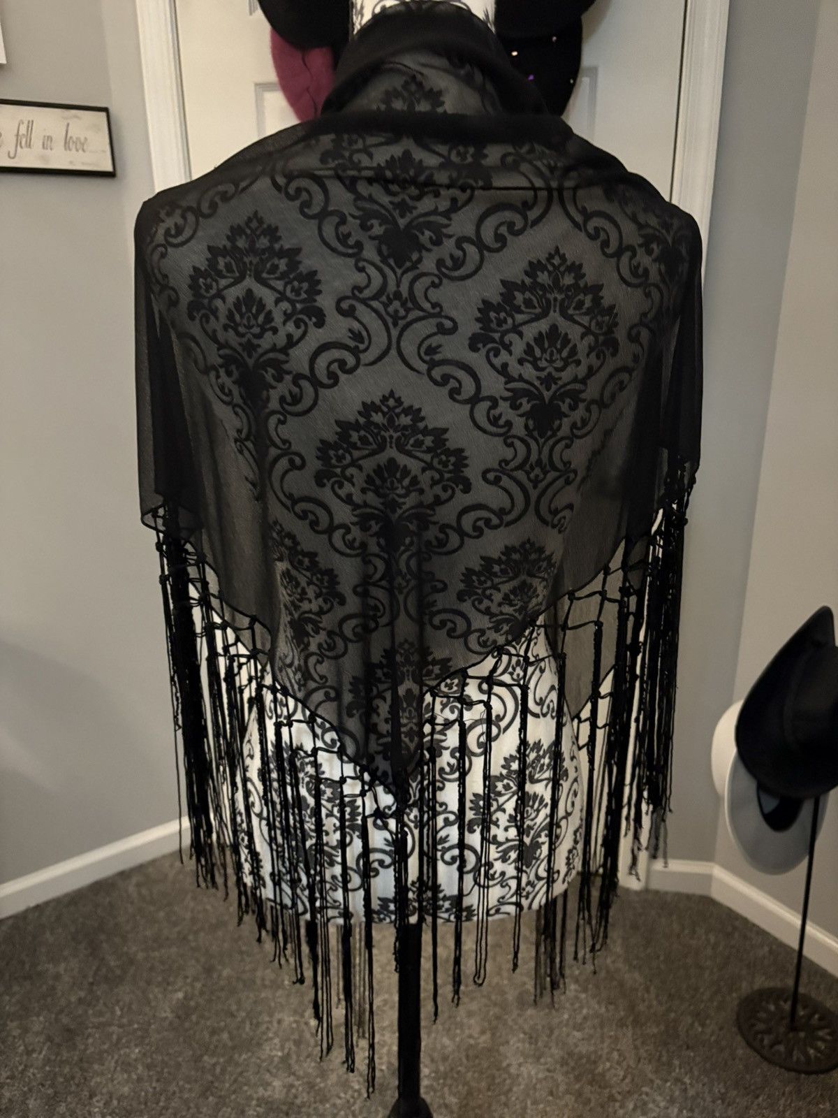 Other NWOT black wrap with beading and fringe Size ONE SIZE - 4 Thumbnail
