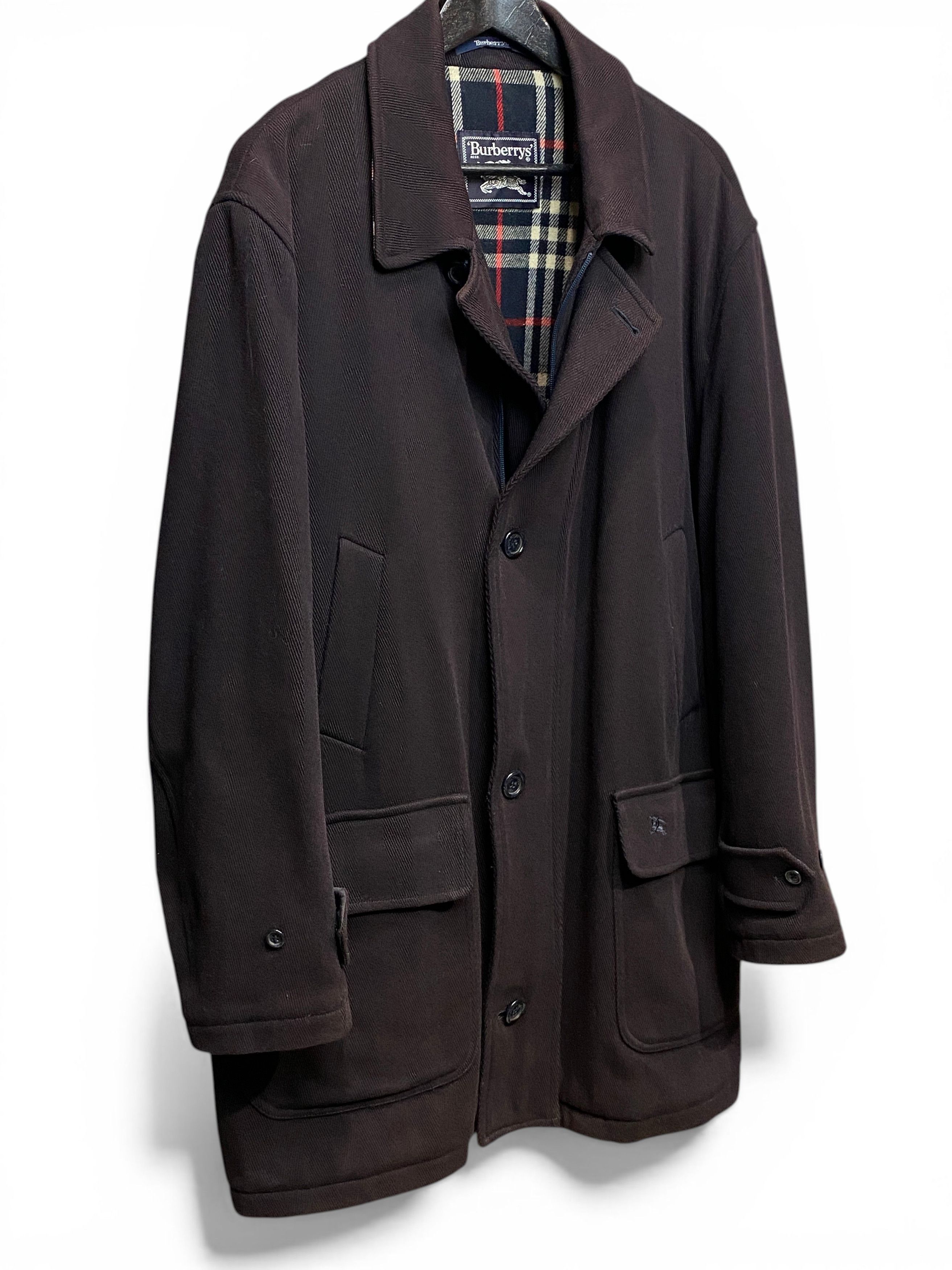 Burberry Burberrys Brown Wool Twill Nova Check Logo Field Jacket Coat Size US XXL / EU 58 / 5 - 3 Thumbnail