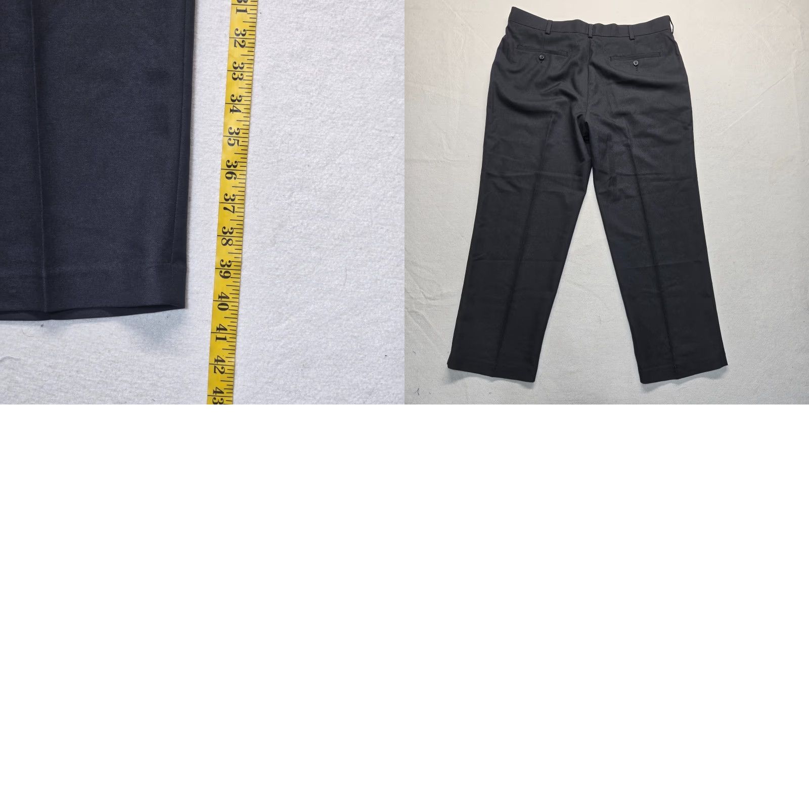 George George Black Dress Pants Slacks 5-Pocket 30 Inseam 38 Waist Adult Men's Size 38 x 30 Regular Fit Pants Size US 38 / EU 54 - 8 Thumbnail