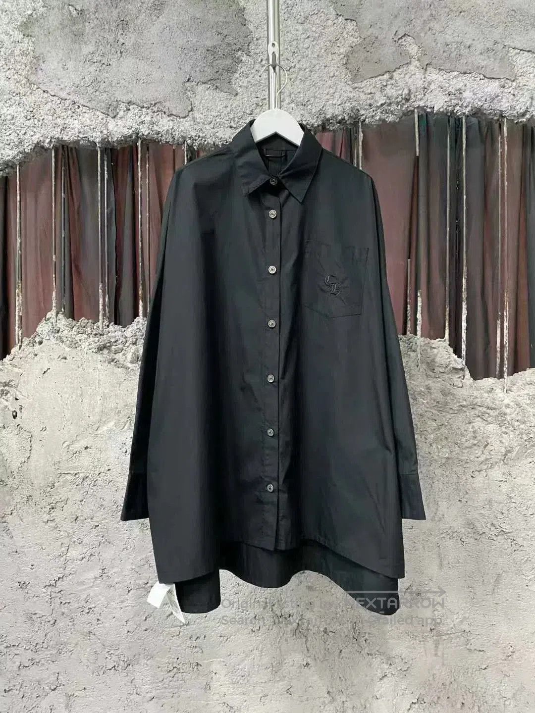 Chrome Hearts chrome hearts black embroidered long shirt. Size US S / EU 44-46 / 1 - 1 Thumbnail