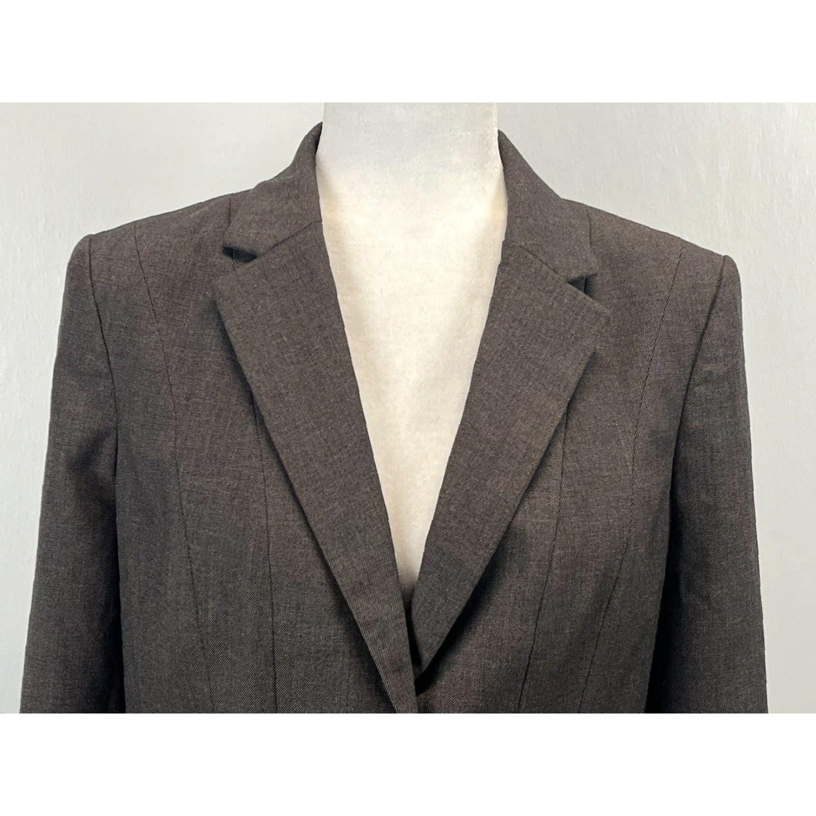 Ann Taylor NEW! Ann Taylor Blazer Sz 8 Womens Brown 2 button Career Power Boss Babe Size M / US 6-8 / IT 42-44 - 5 Thumbnail
