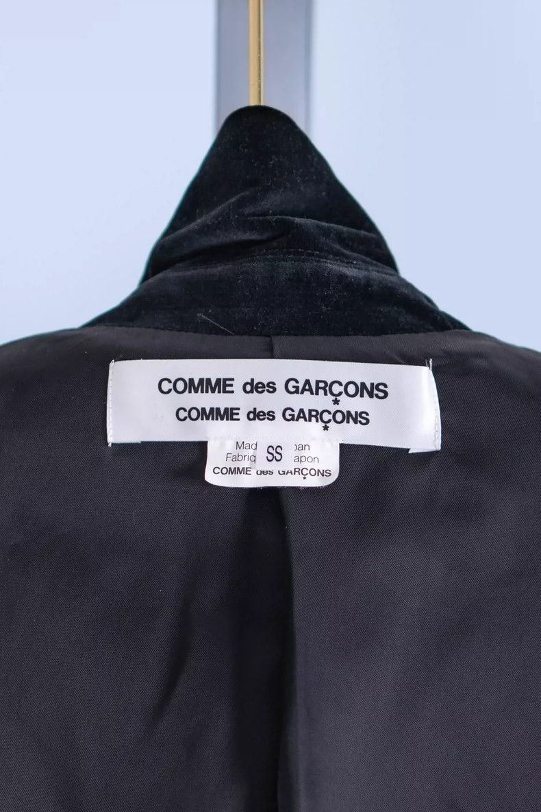 Comme des Garcons Comme des Garcons Bamboo texture navy velvet wool suit Size XS / US 0-2 / IT 36-38 - 8 Thumbnail