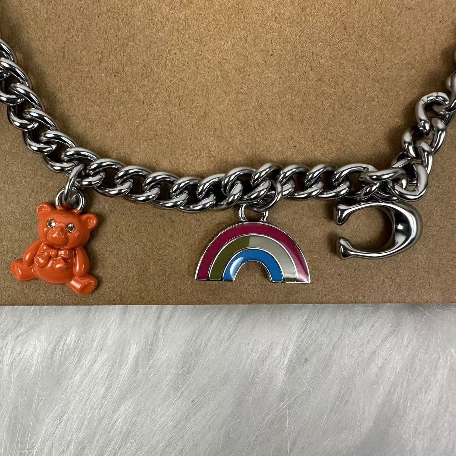 Coach Coach Silver Swagger Chain With Charms CW662 NWT Size ONE SIZE - 7 Thumbnail