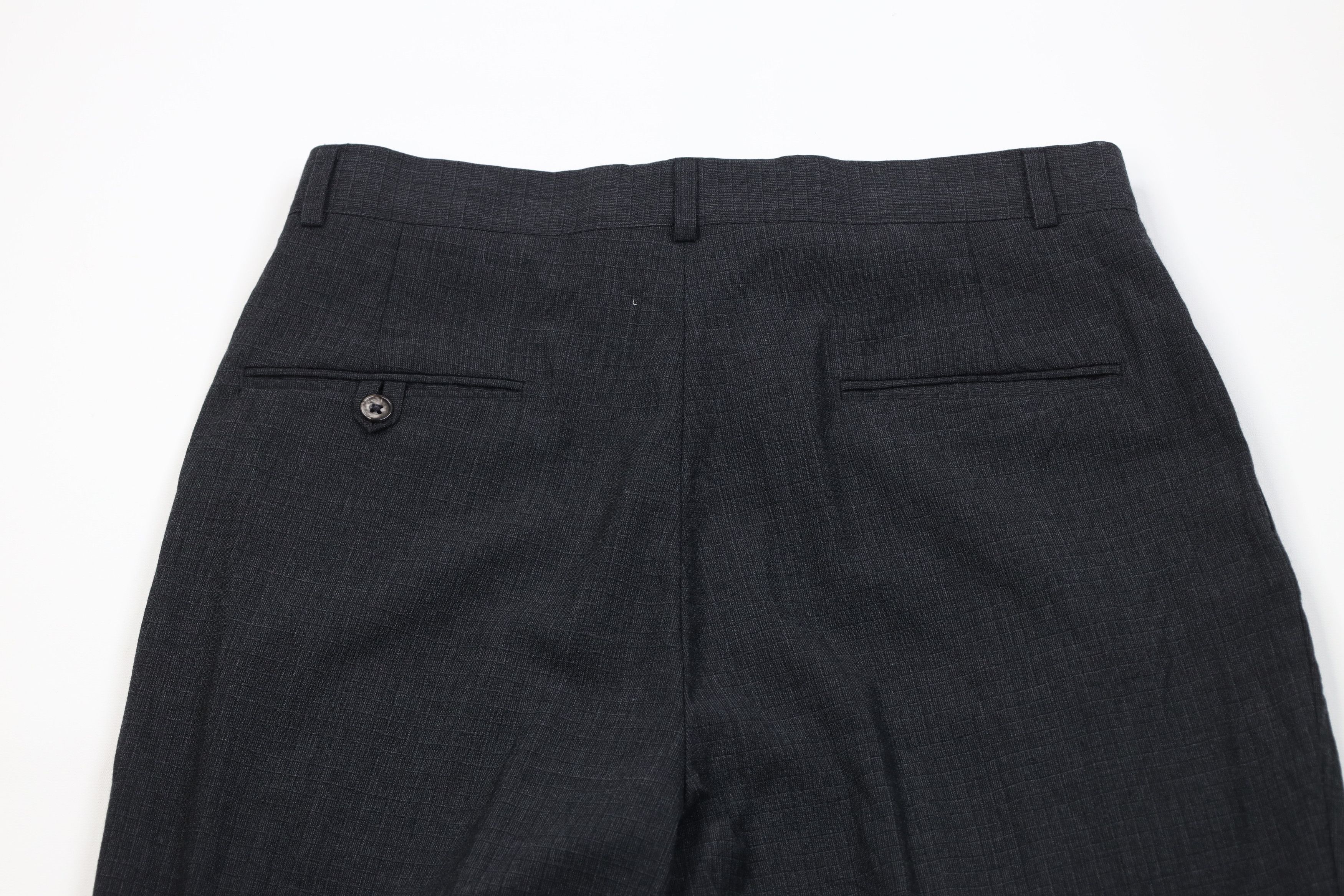 Vintage Vintage 90s Streetwear Knit Wide Leg Chino Pants Gray Plaid Size US 32 / EU 48 - 10 Thumbnail