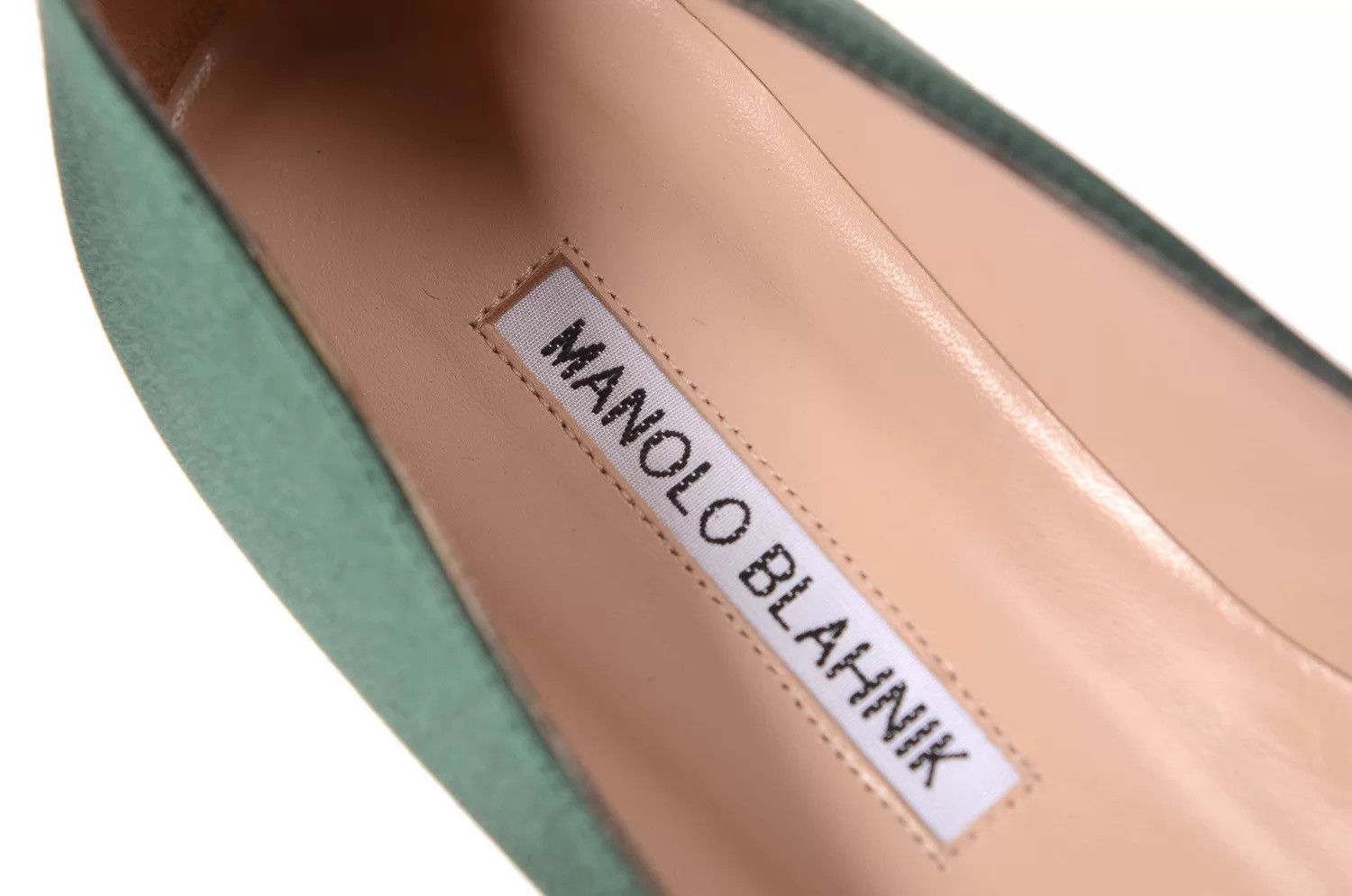 Manolo Blahnik Manolo Blahnik Satin Crystal Women's Flat Size 36 Size US 5.5 / IT 35.5 - 4 Thumbnail