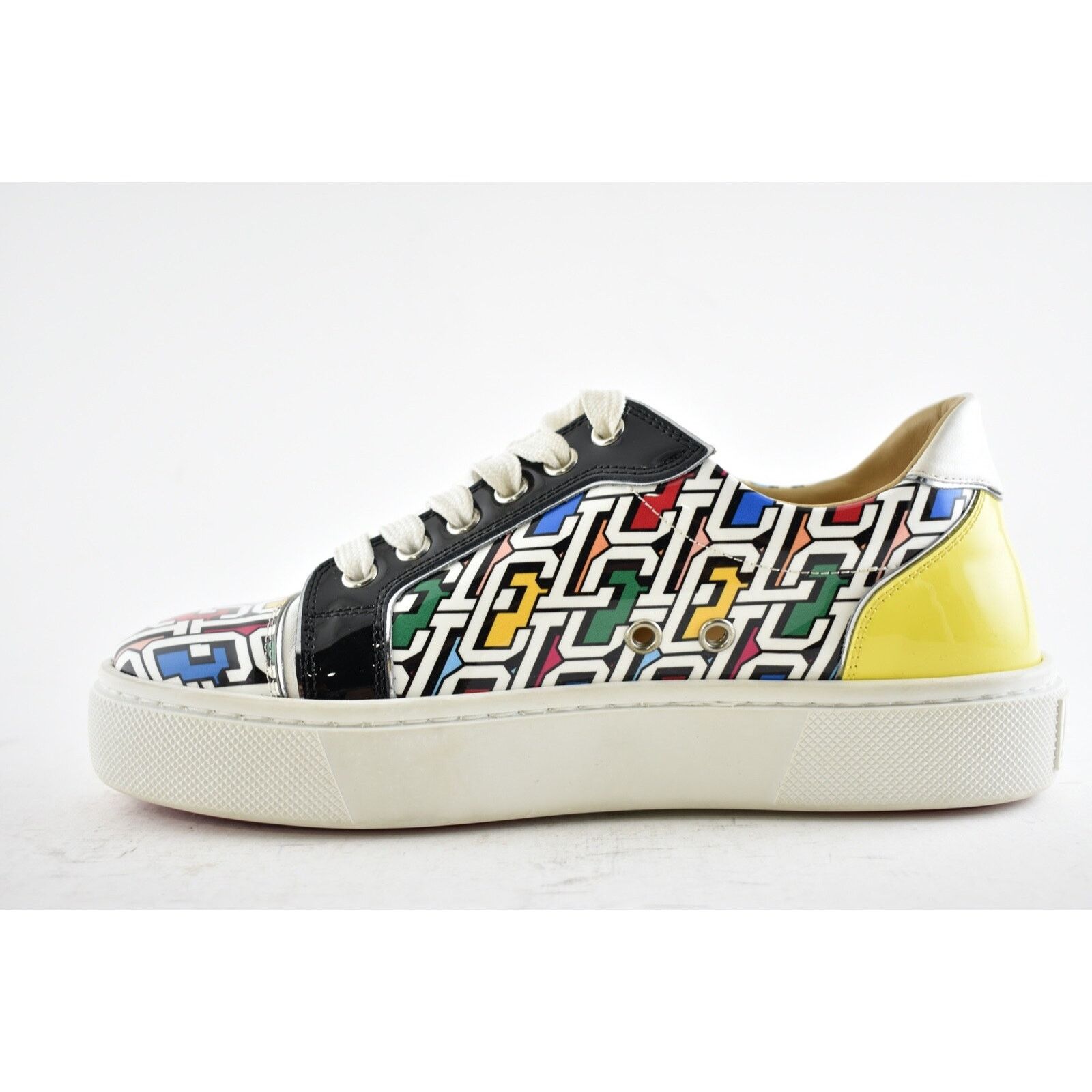 Christian Louboutin Christian Louboutin Black White Lace Up Low Top Sneaker 36.5 Size US 6.5 / IT 36.5 - 8 Thumbnail