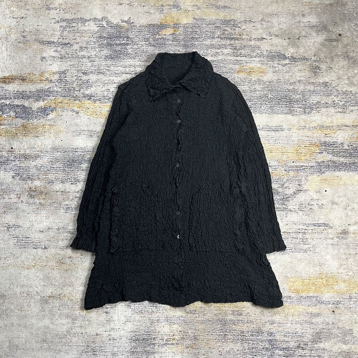 Issey Miyake × Pleats Please Issey Miyake Issey Miyake Me crinkle pleats blouse top Size M / US 6-8 / IT 42-44 - 1 Thumbnail