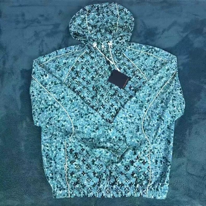 Louis Vuitton Louis Vuitton Blue Hooded Jacket Size US M / EU 48-50 / 2 - 1 Thumbnail