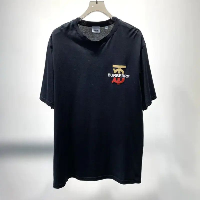Burberry Burberry Black Cotton Men's T-Shirt Size US XXL / EU 58 / 5 - 1 Thumbnail
