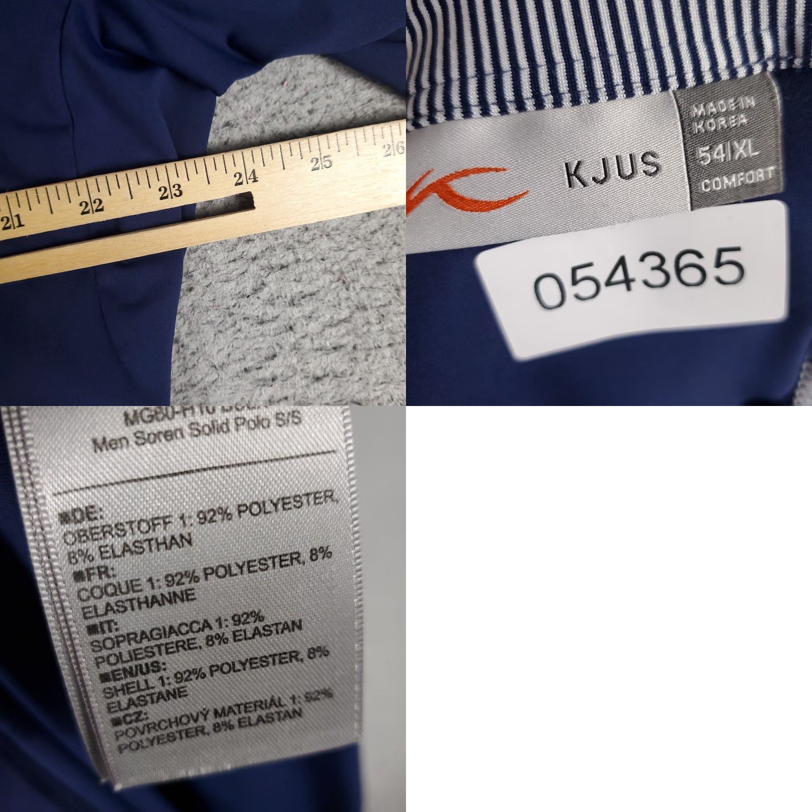 KJUS KJUS Polo Shirt Mens XL Blue Golf Casual Short Sleeve Button Collar Logo Vintage No Size US XL / EU 56 / 4 - 8 Thumbnail