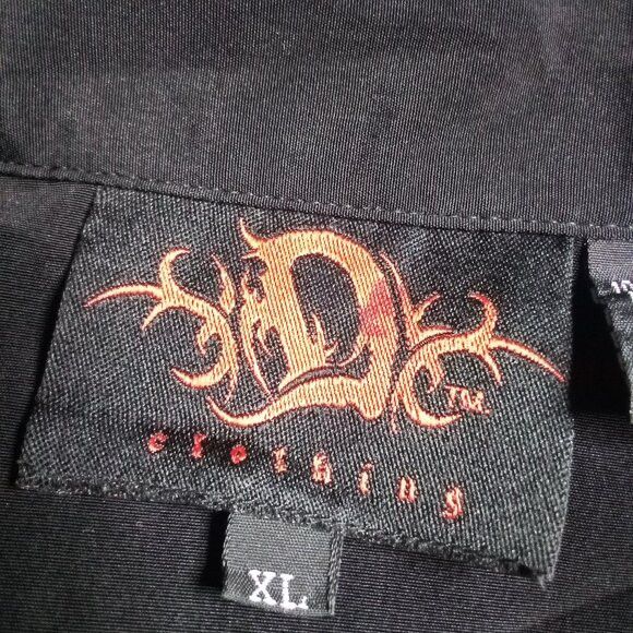 Dragonfly Vintage Y2K Dragonfly Skulls Snakes Dagger Tribal Shirt Size US XL / EU 56 / 4 - 4 Thumbnail